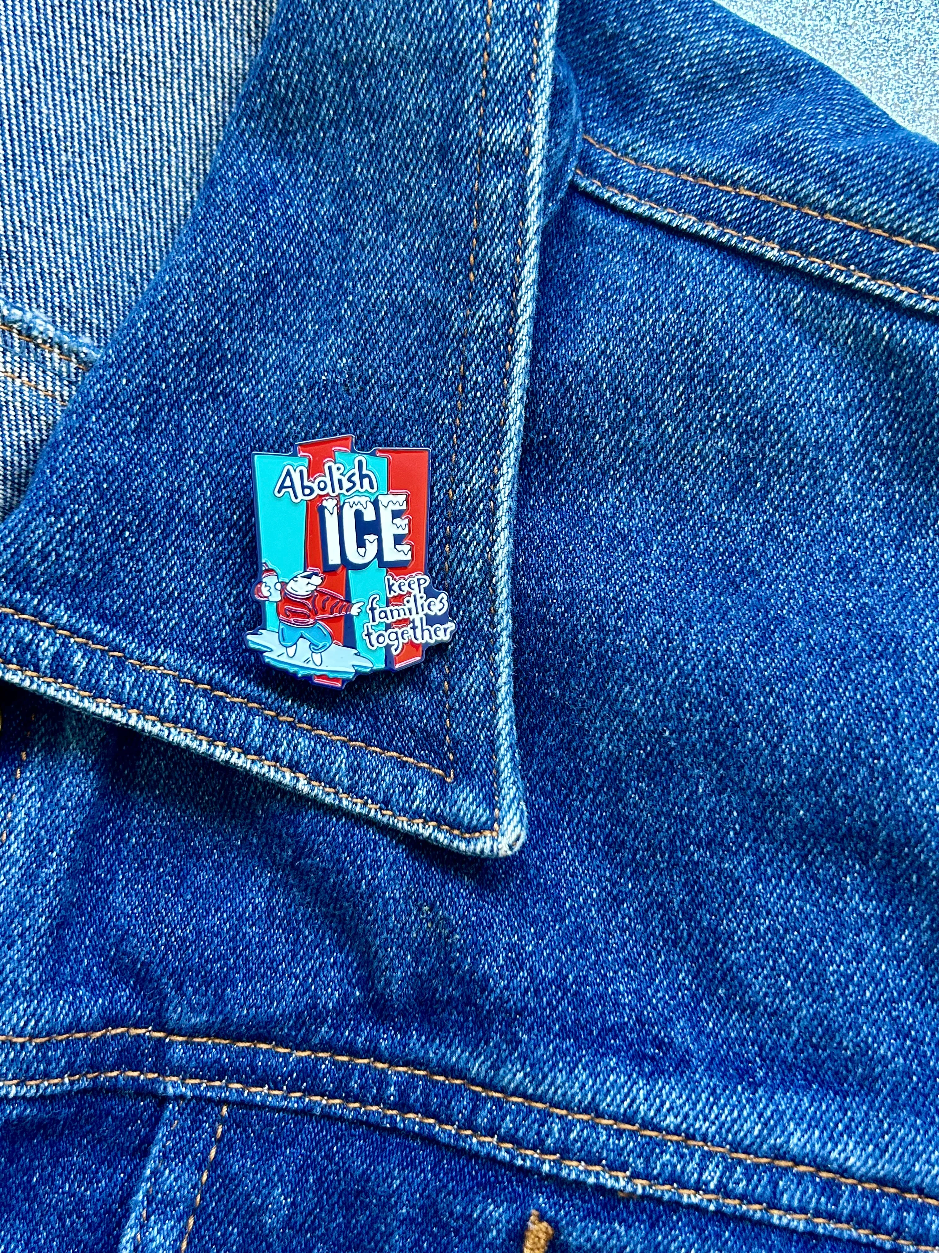 Abolish ICE Enamel Pin - Image 4