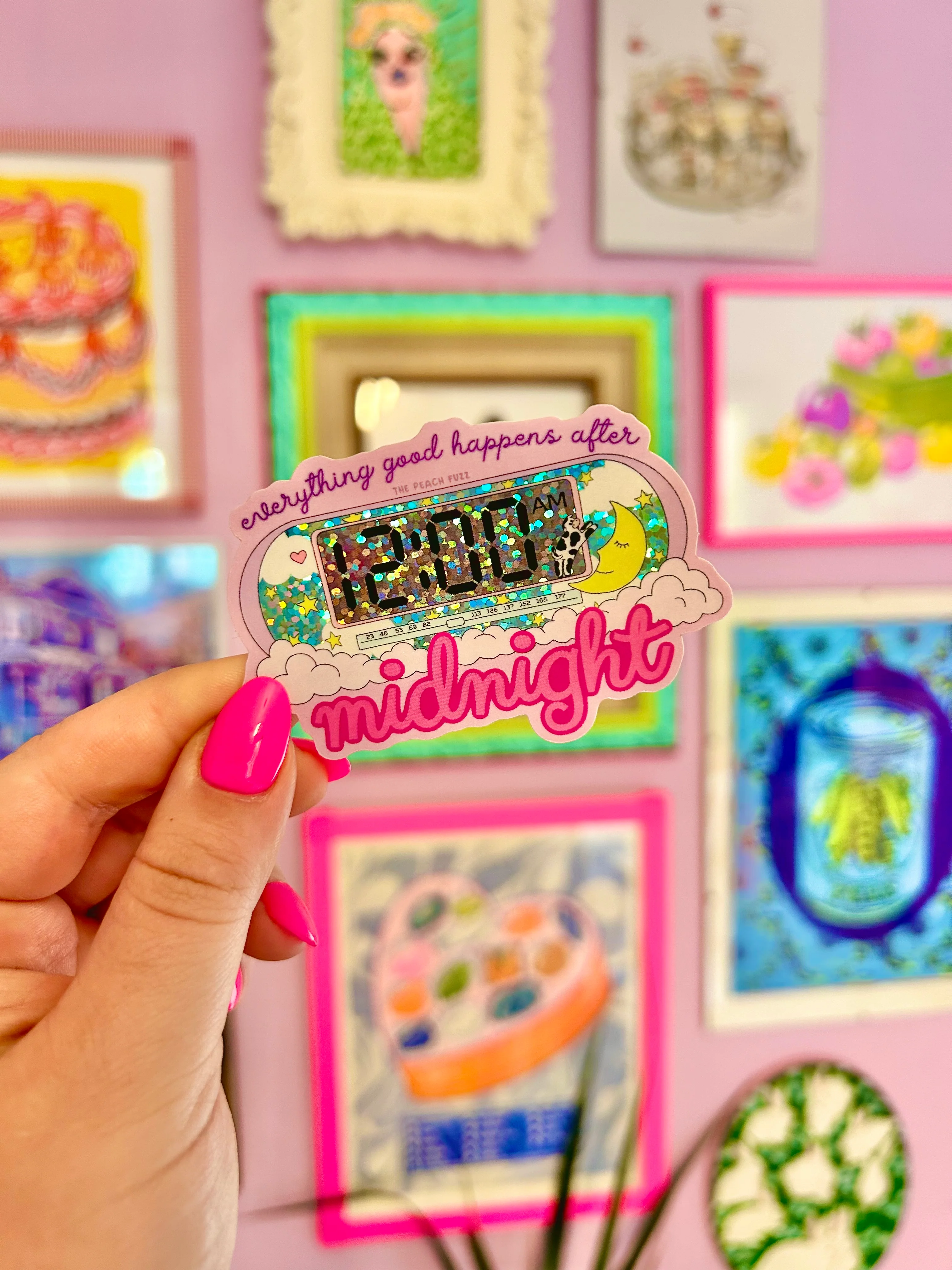 After Midnight Glitter Sticker - Image 6