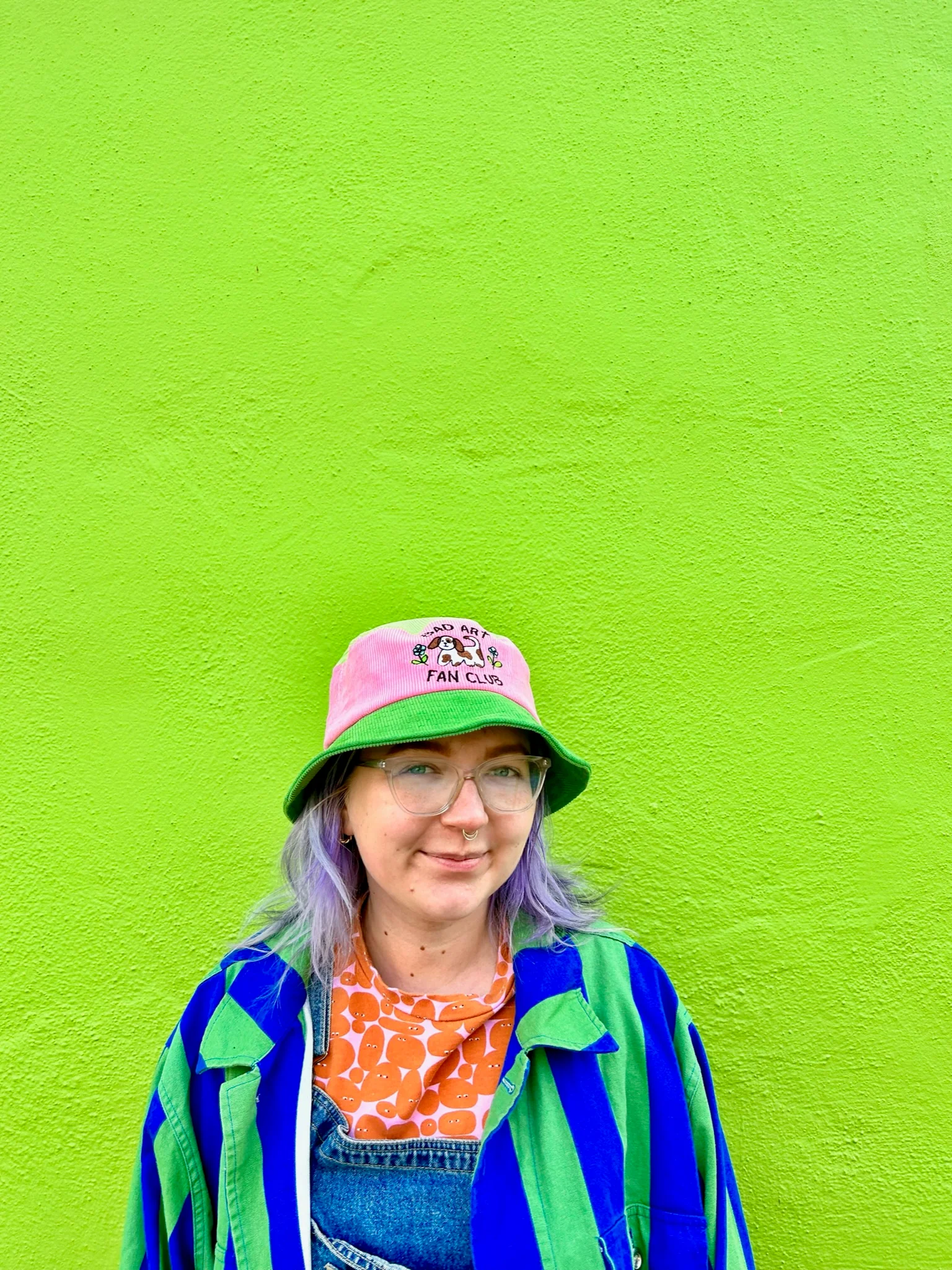 Bad Art Fan Club Color Block Bucket Hat - Image 6