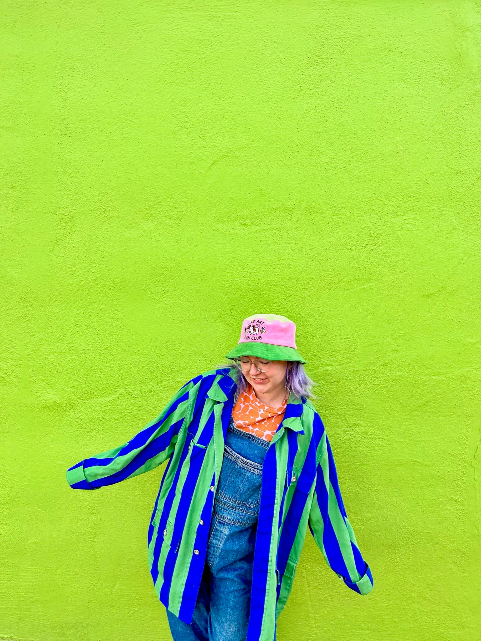 Bad Art Fan Club Color Block Bucket Hat - Image 7
