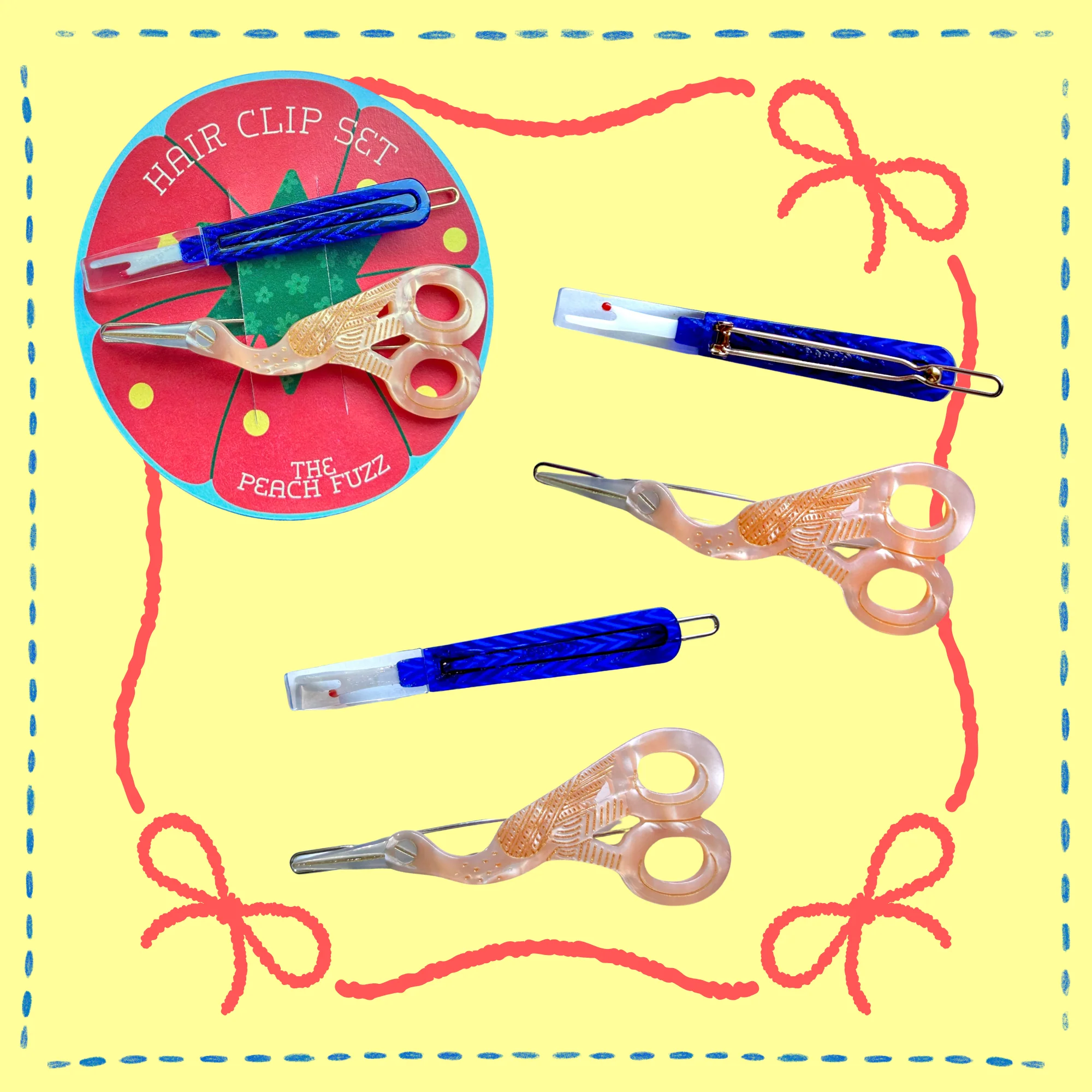 Sewing Kit Hair Clip Set - Image 3