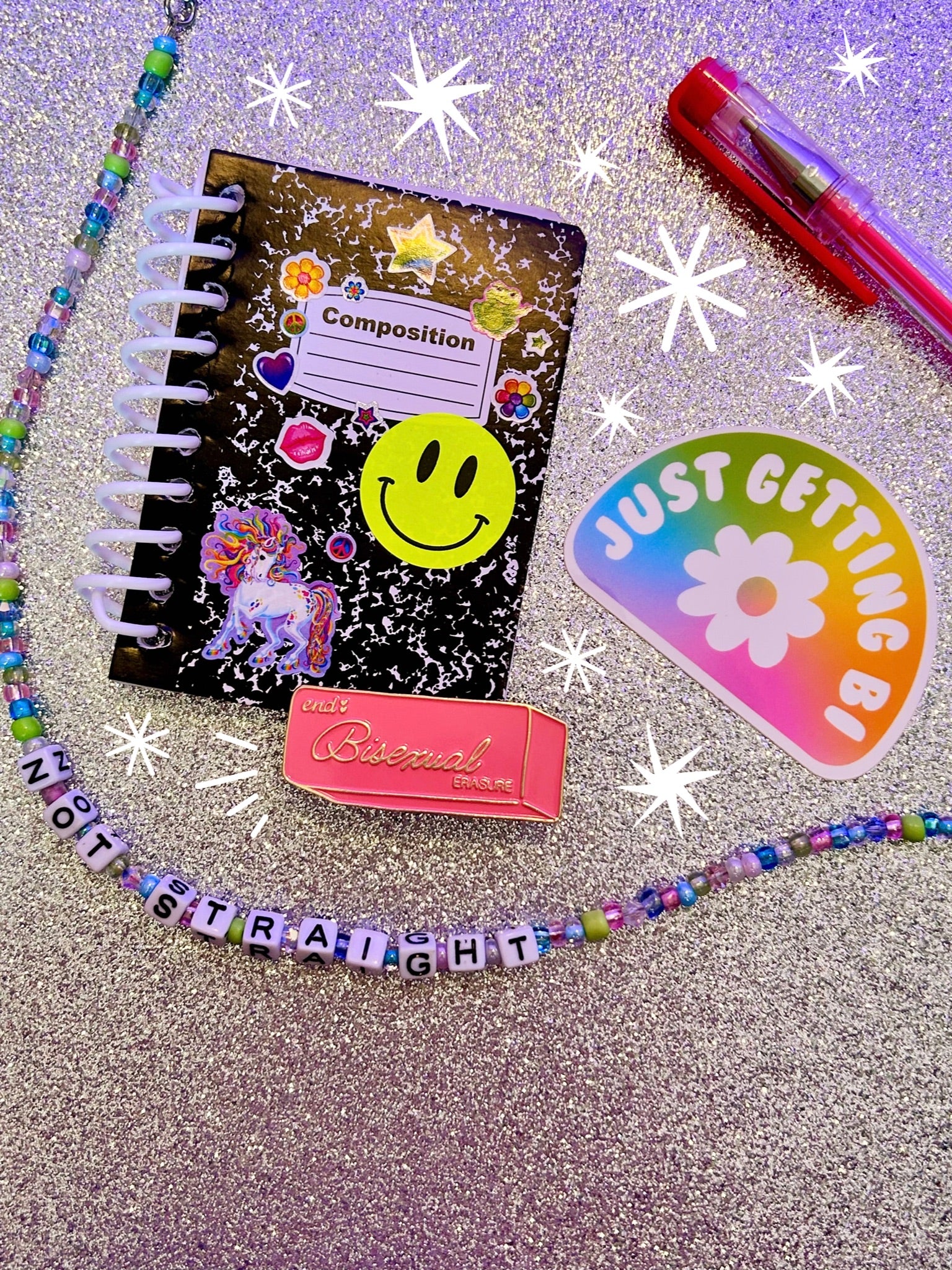 End Bisexual Erasure Enamel Pin - Image 5