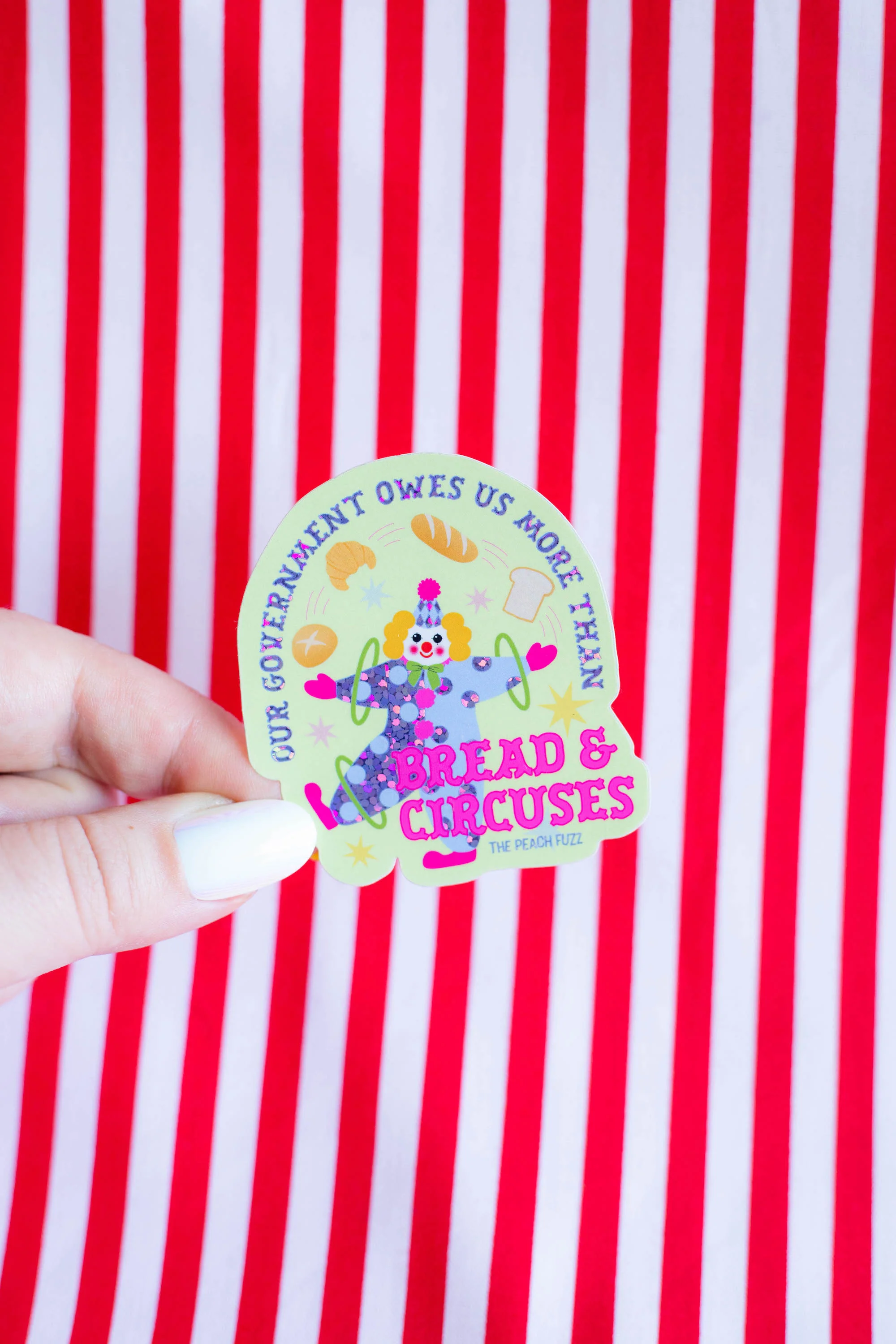 Bread & Circuses Sticker - Image 2