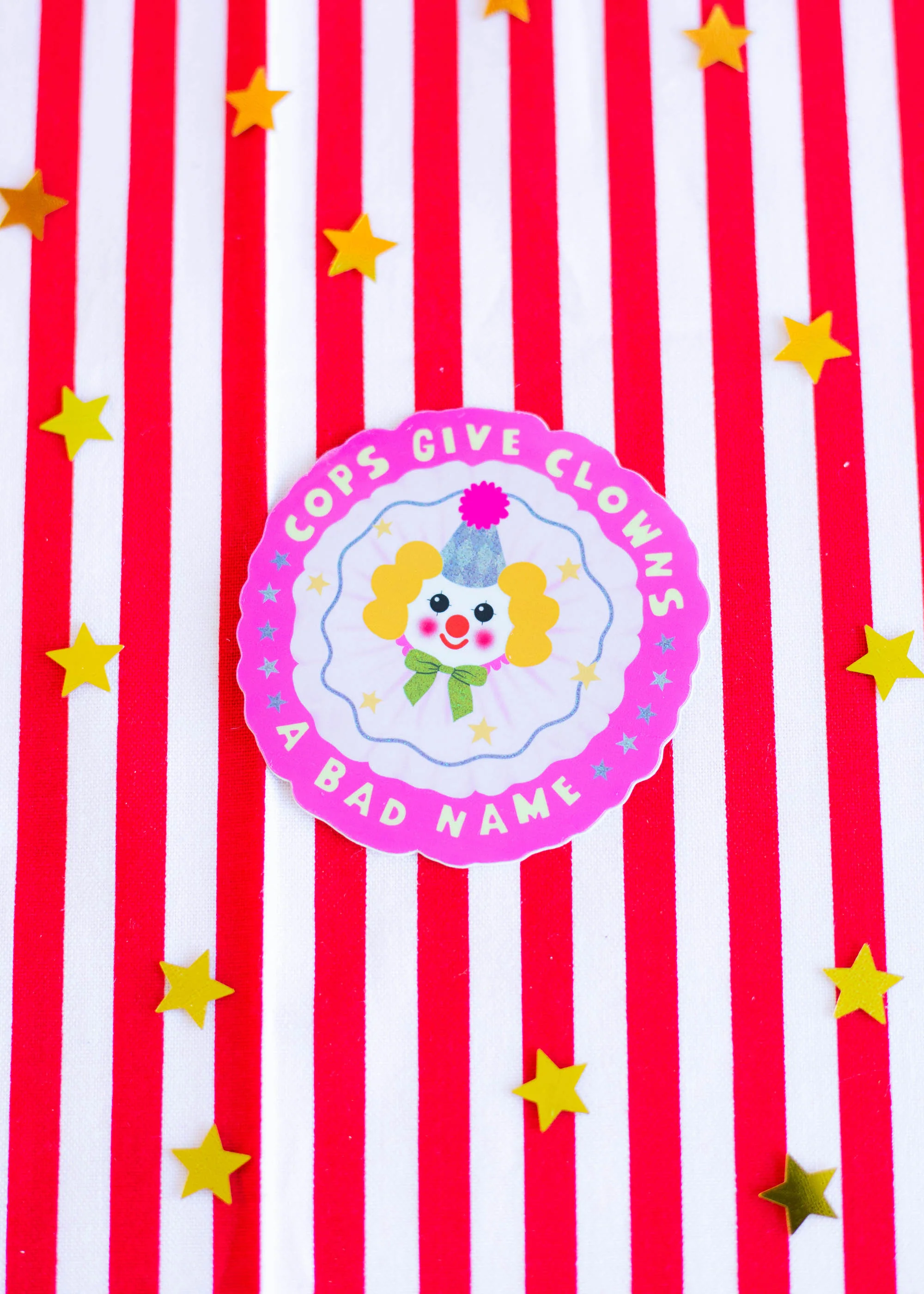 Cops Give Clowns A Bad Name Sticker - Image 2