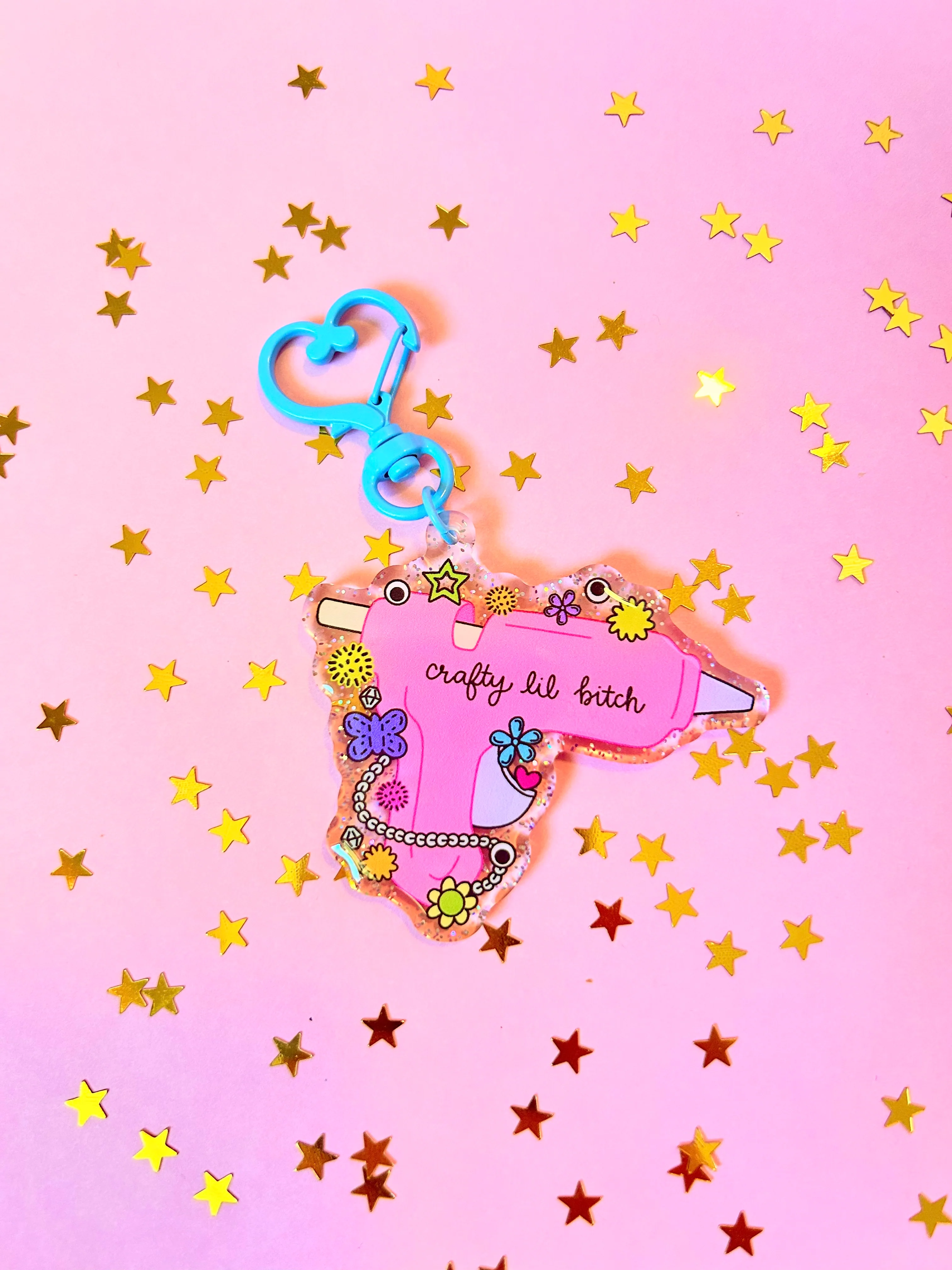 Crafty Lil Bitch Keychain - Image 7
