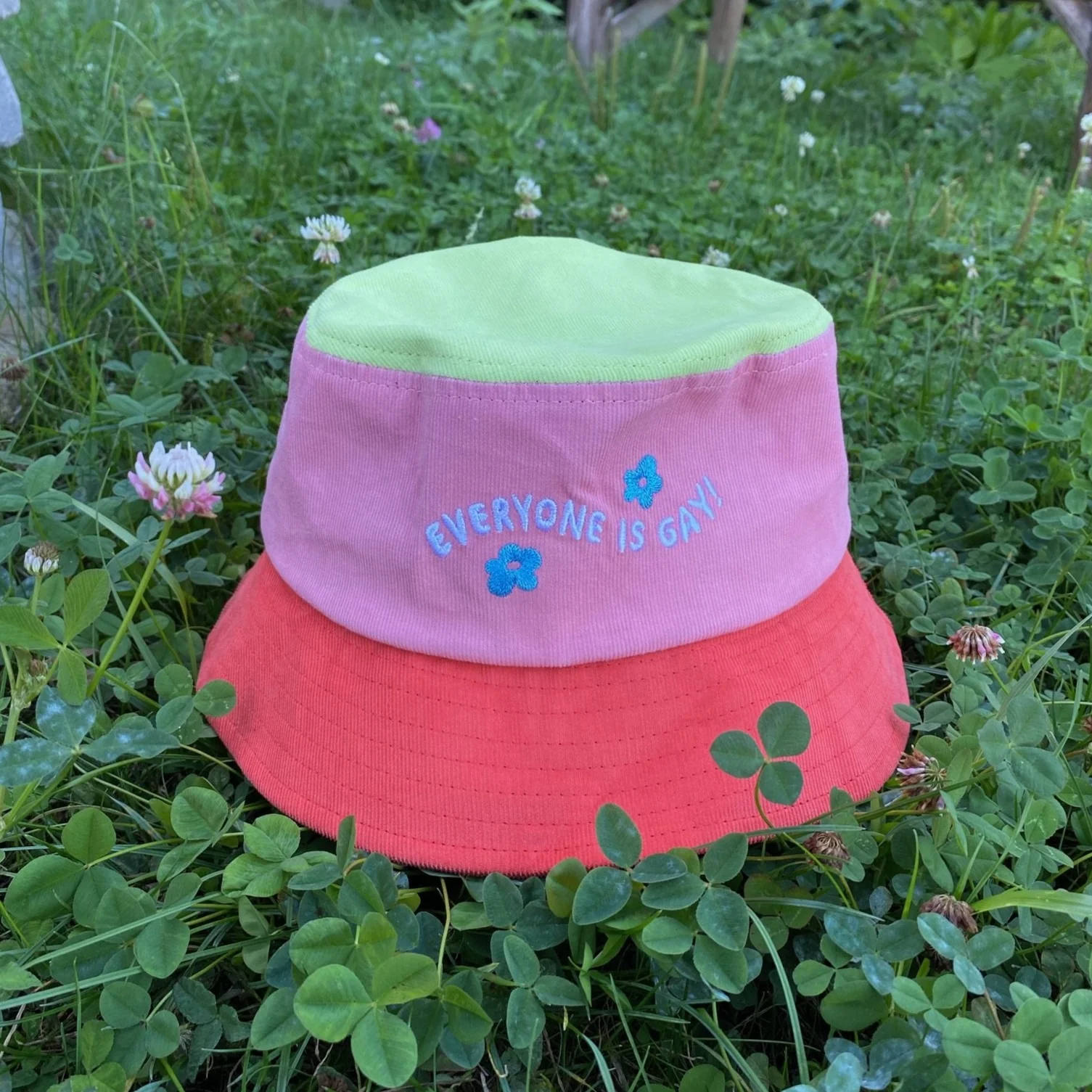 Everyone Is Gay Color Block Bucket Hat - Image 4