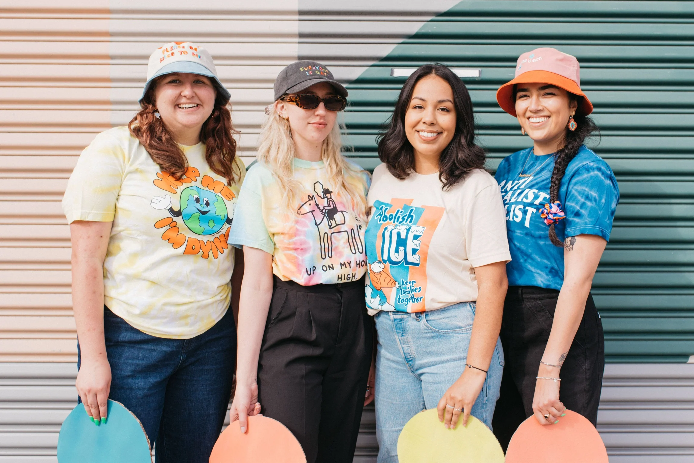 Everyone Is Gay Color Block Bucket Hat - Image 8