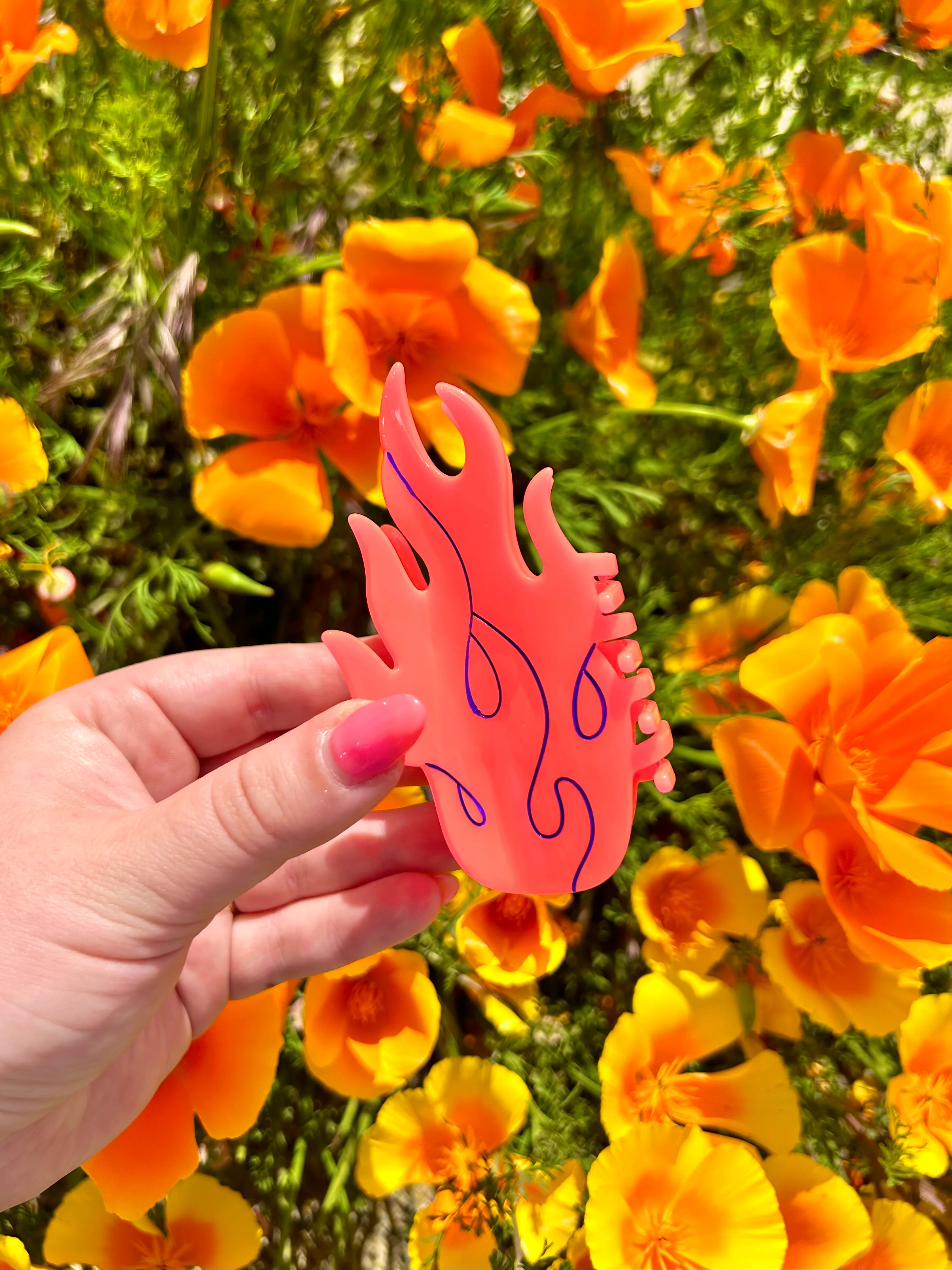 Flamin’ Hot Flames Hair Claw - Image 4