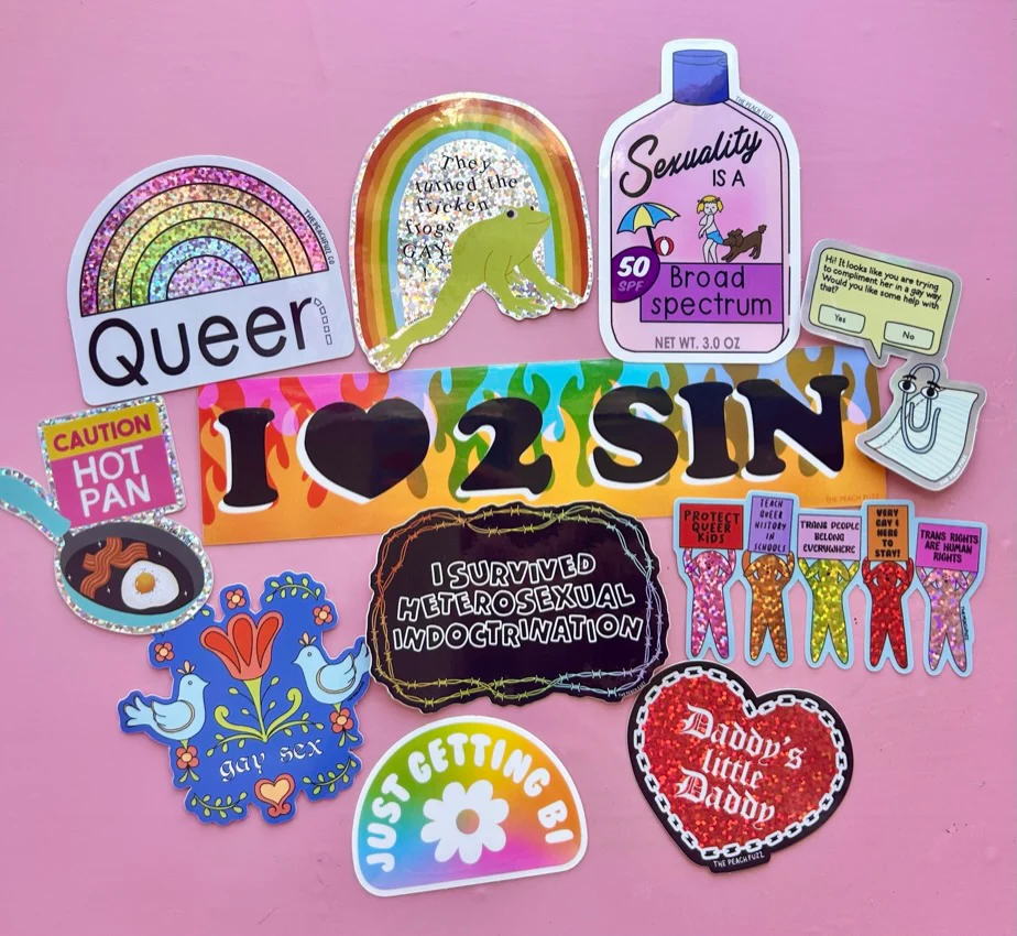 Gay Clippy Holographic Sticker - Image 8