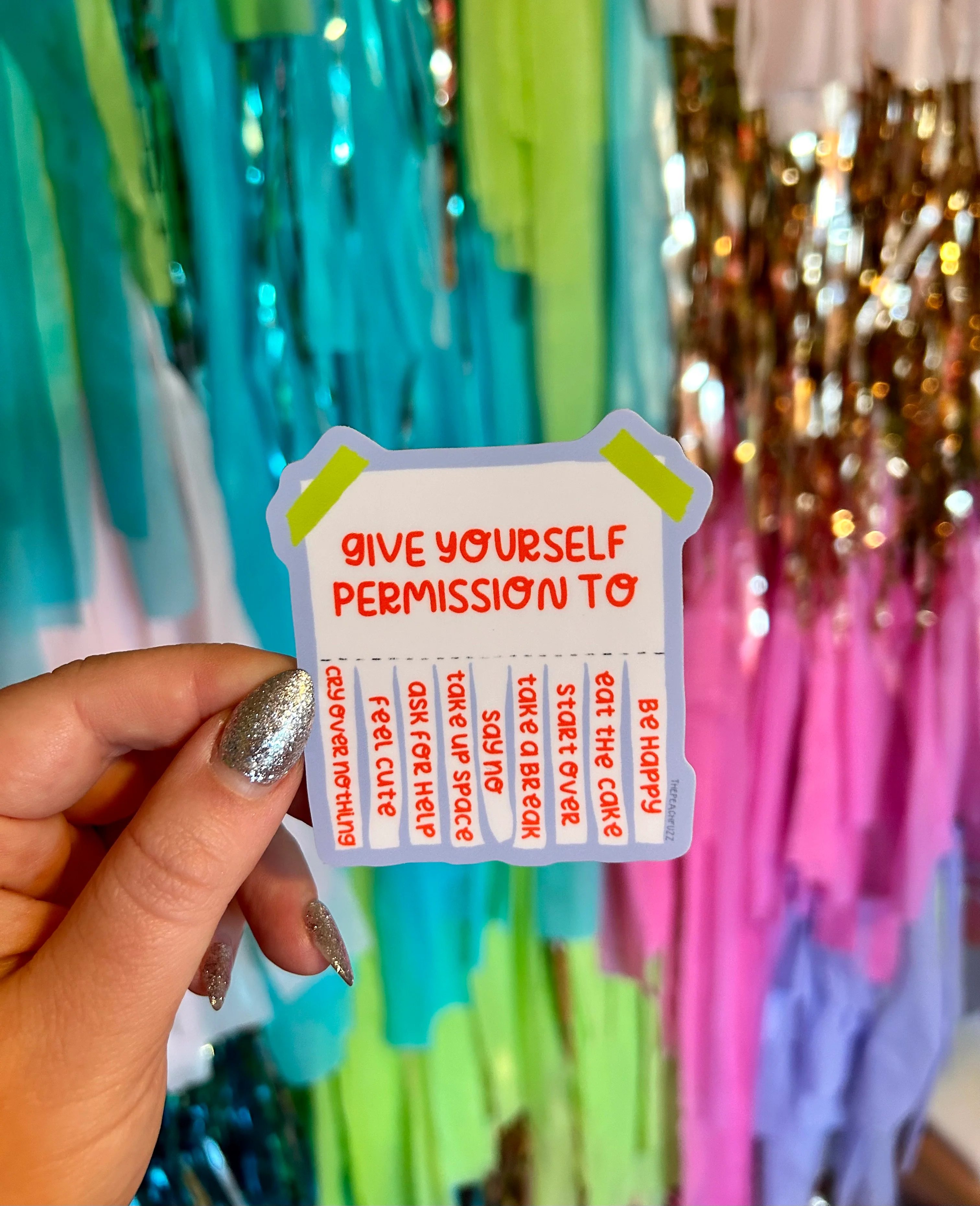 Give Yourself Permission Sticker - Image 2