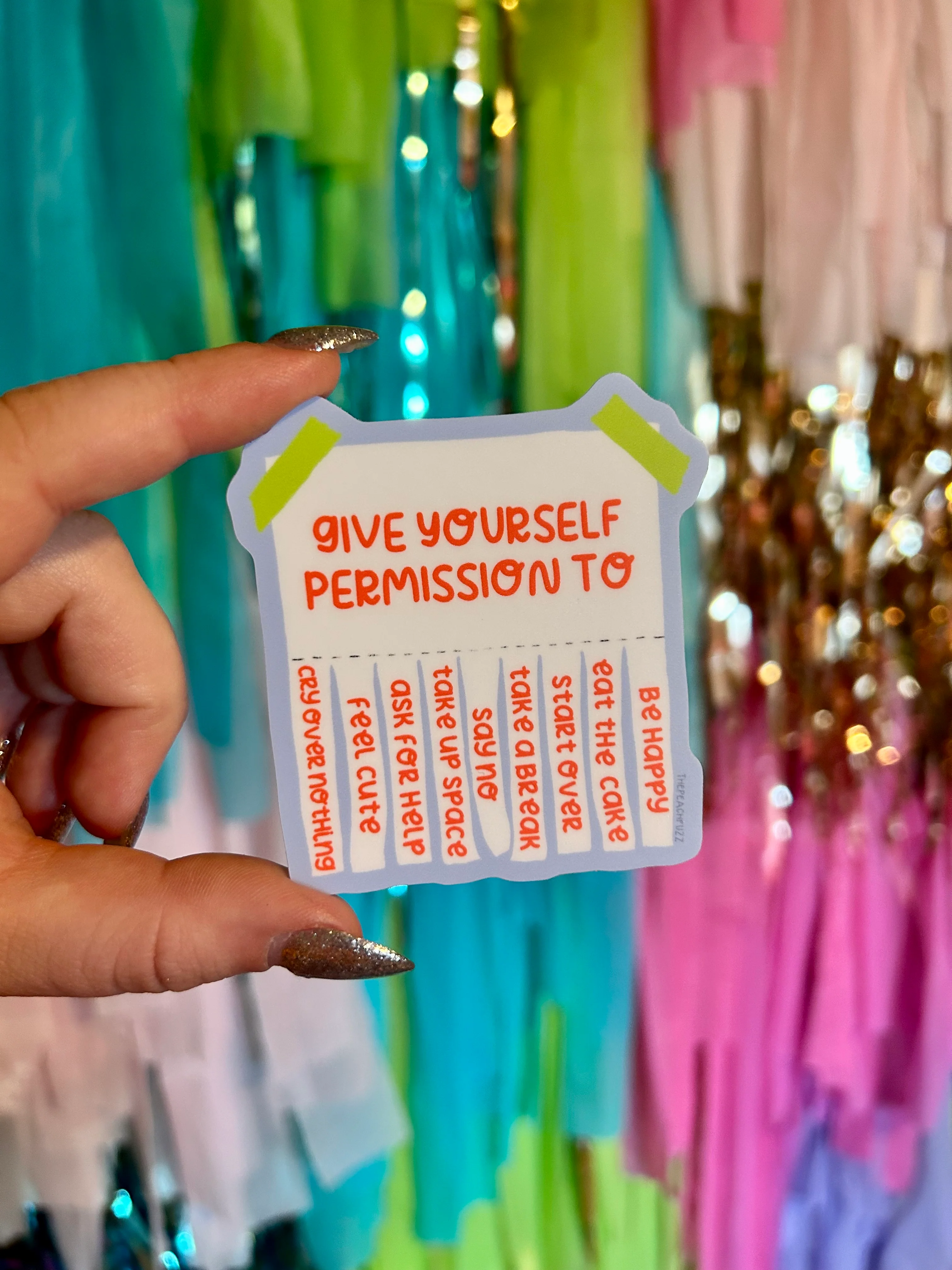 Give Yourself Permission Sticker - Image 3