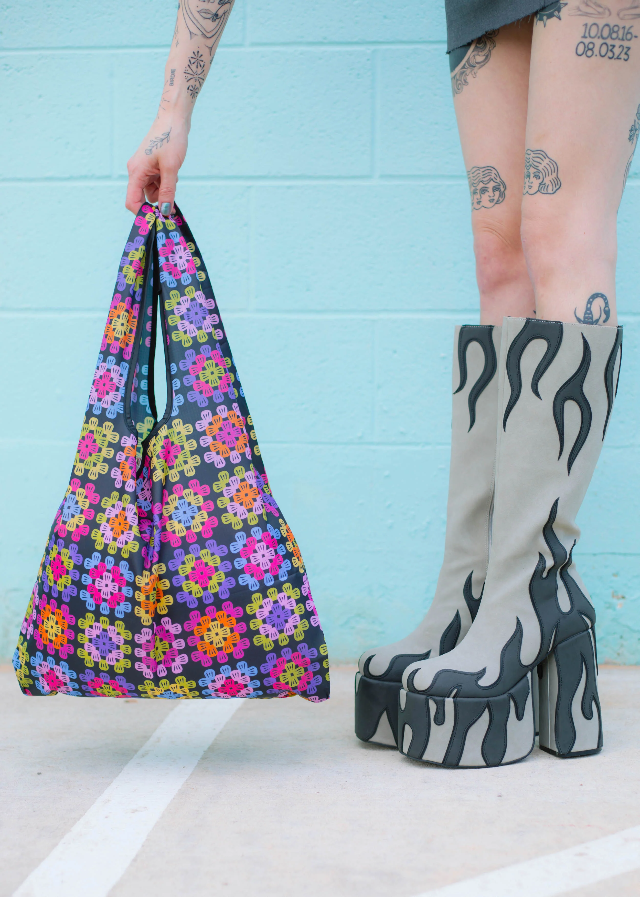 Granny Square Folding Shopper Tote - Image 5