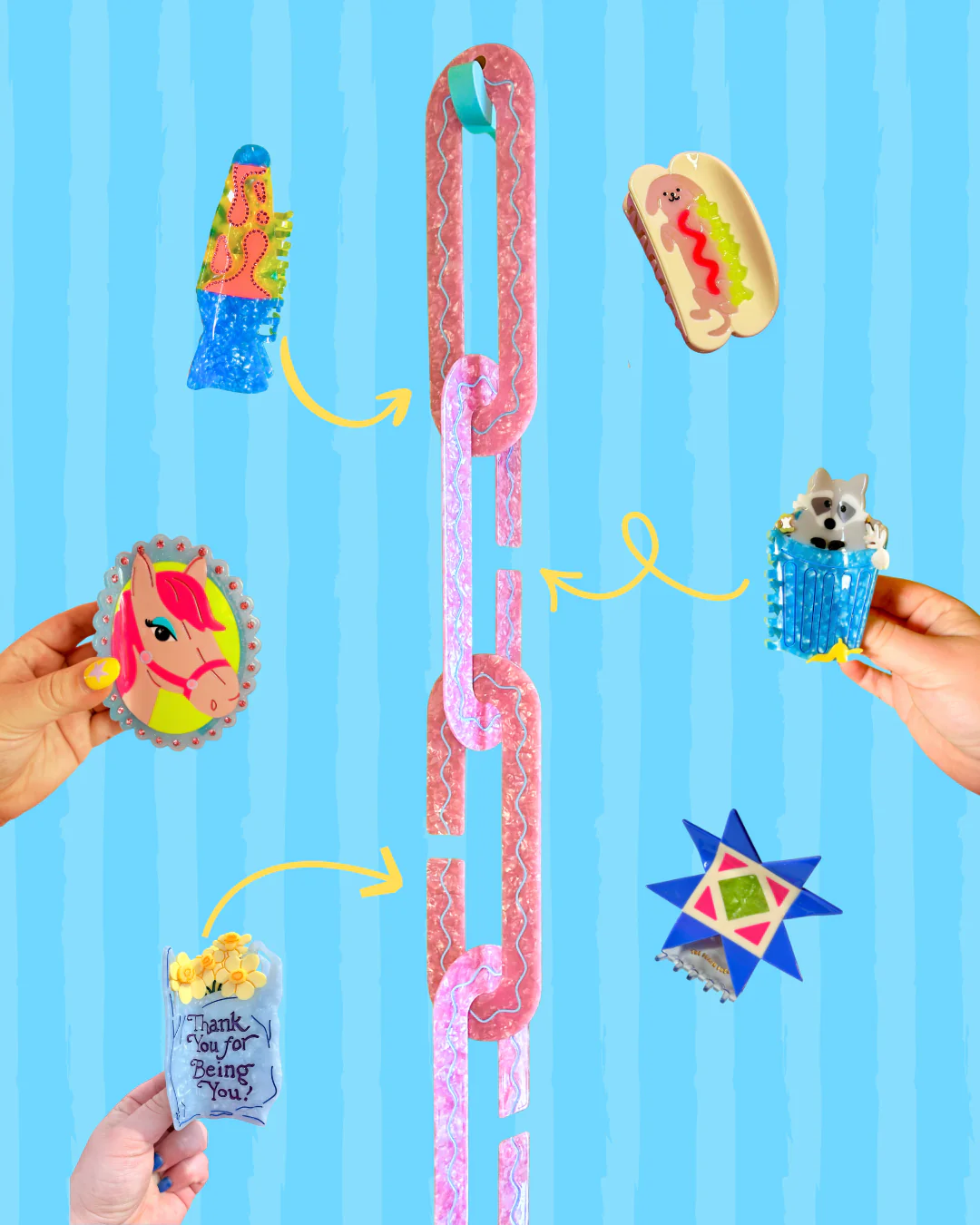 Hair Claw Accessory Chain TPF X Cool Your Jets - Image 3
