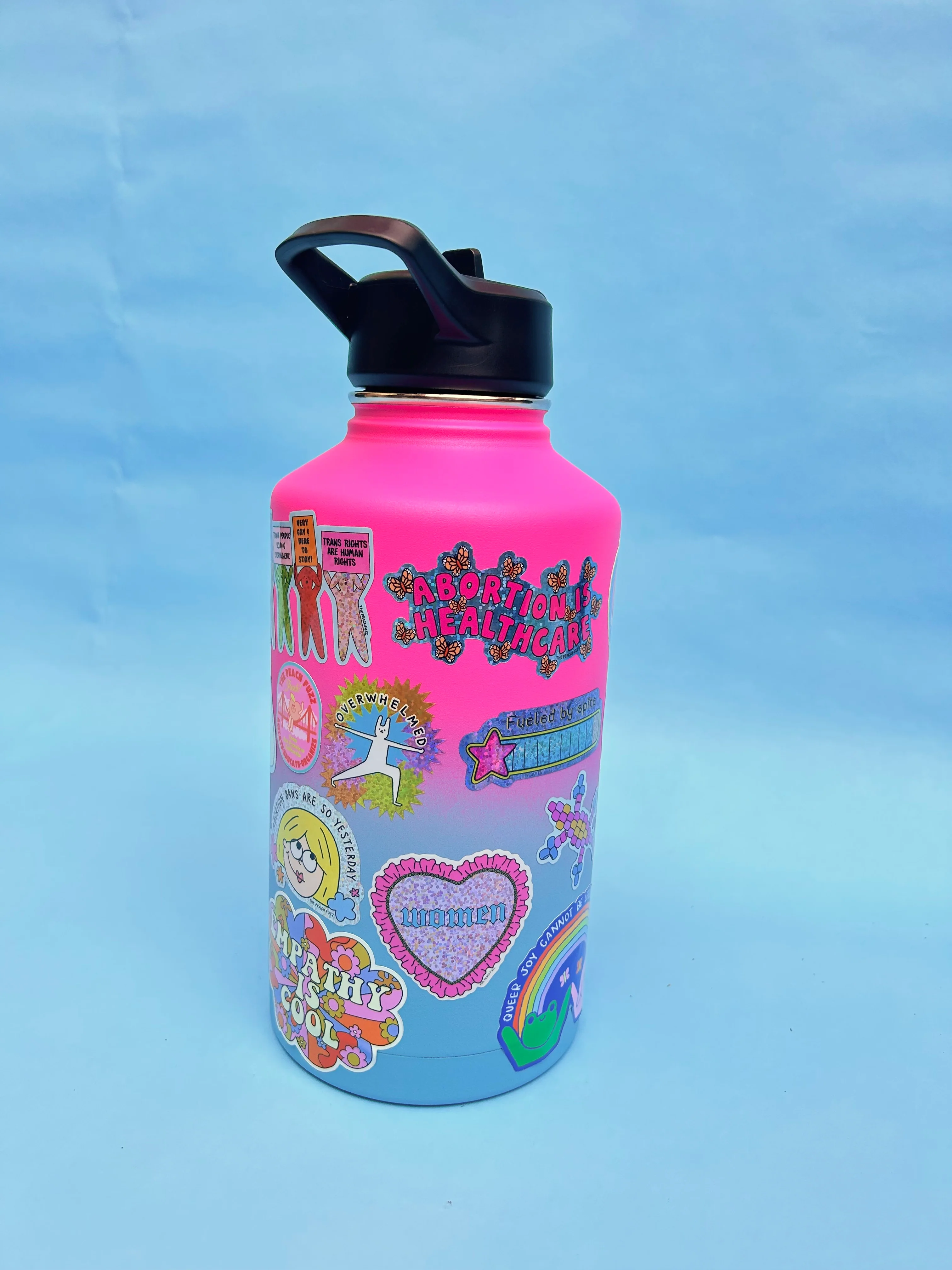 Heart Women Glitter Sticker - Image 3