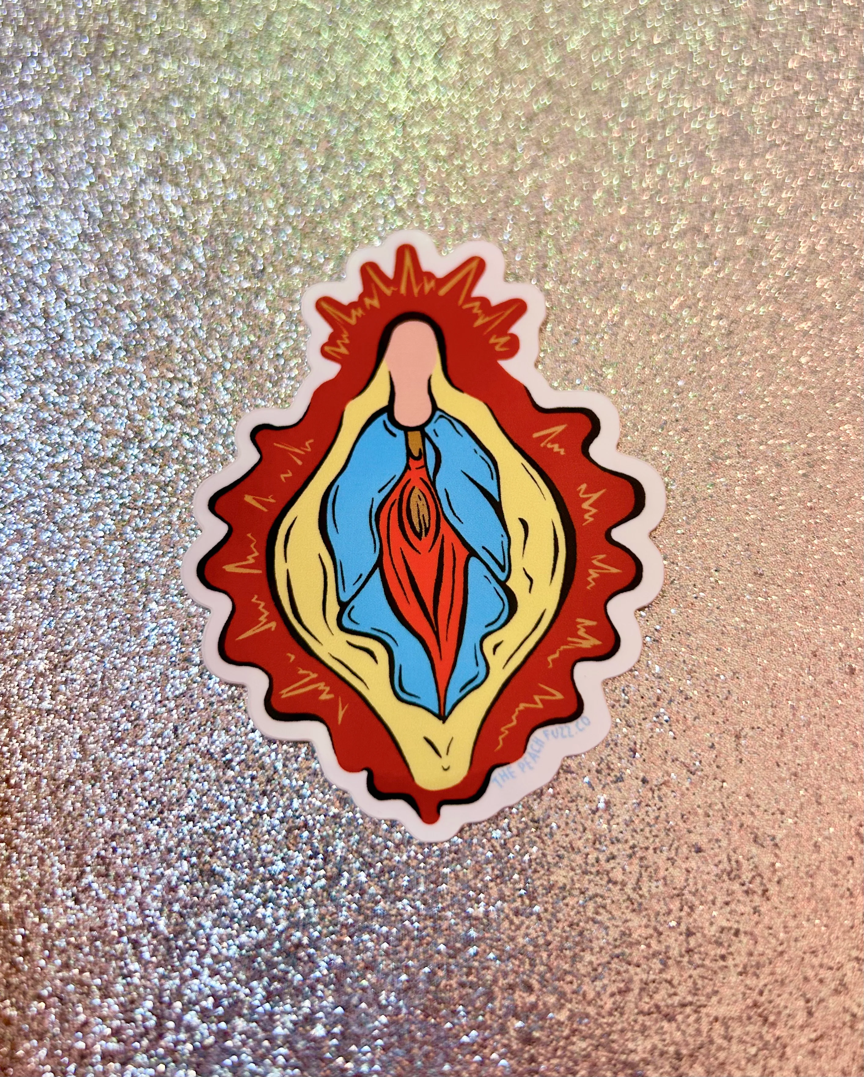 Holey Mary Sticker - Image 3