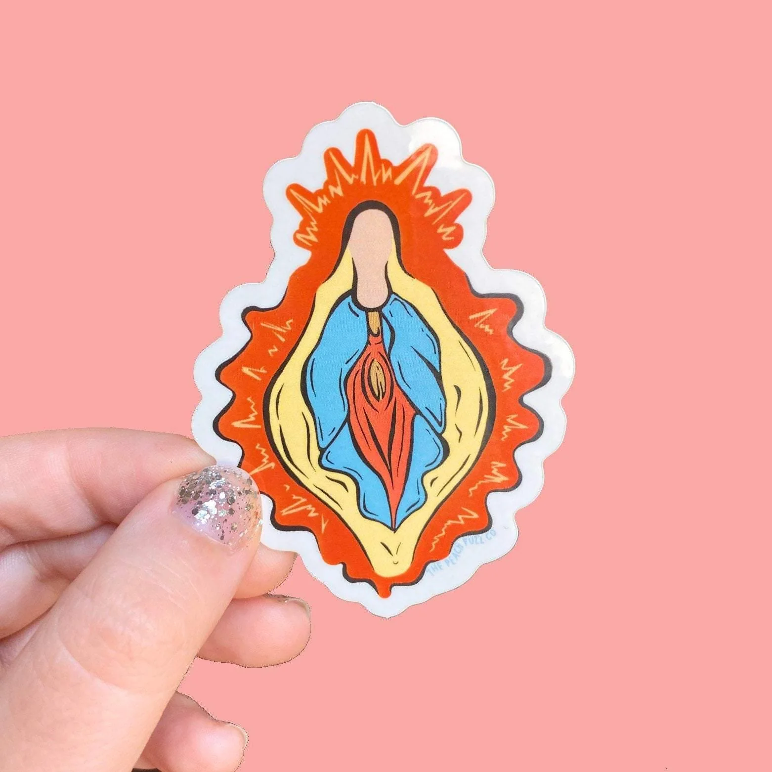 Holey Mary Sticker - Image 4