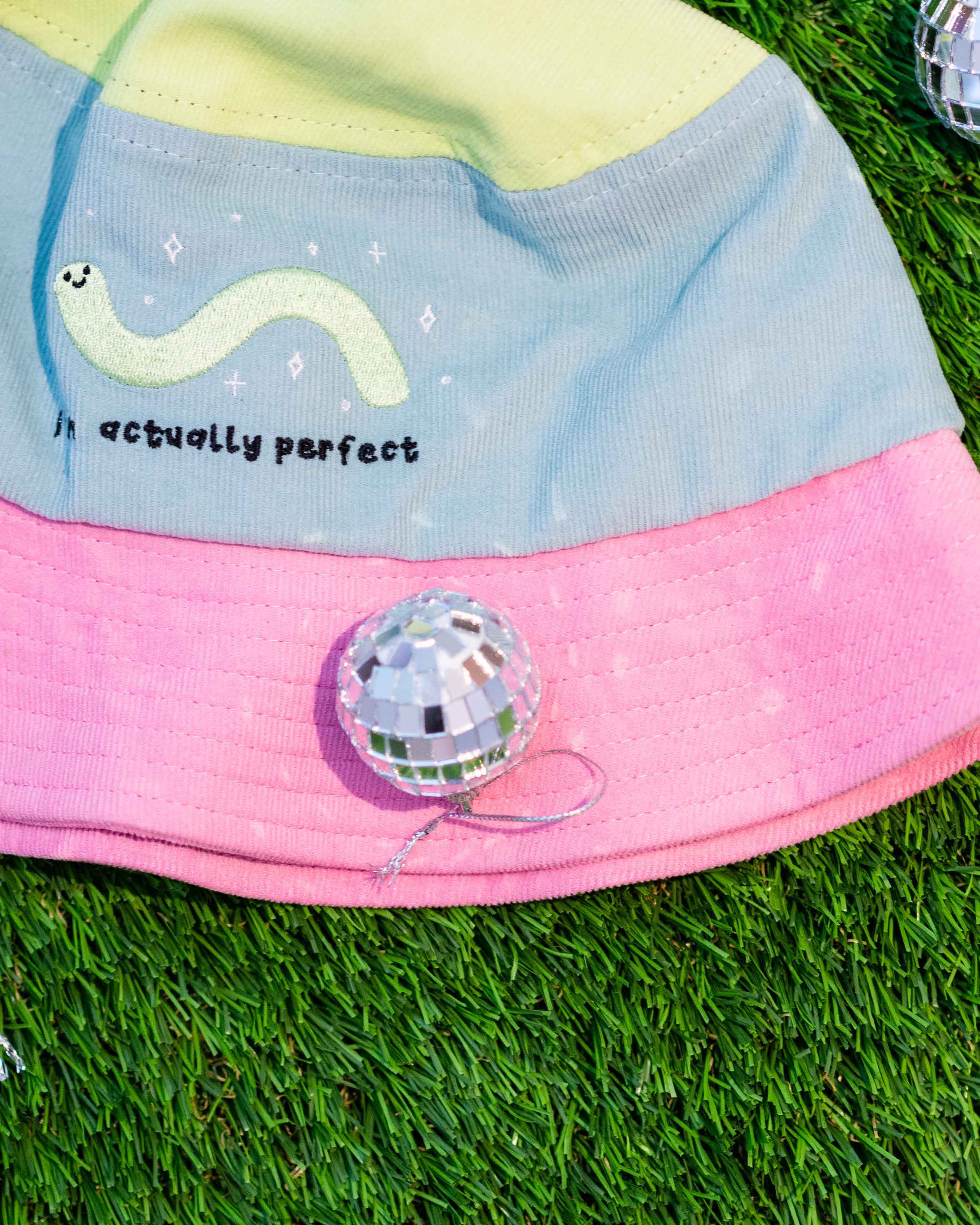 I’m Actually Perfect Color Block Bucket Hat - Image 6