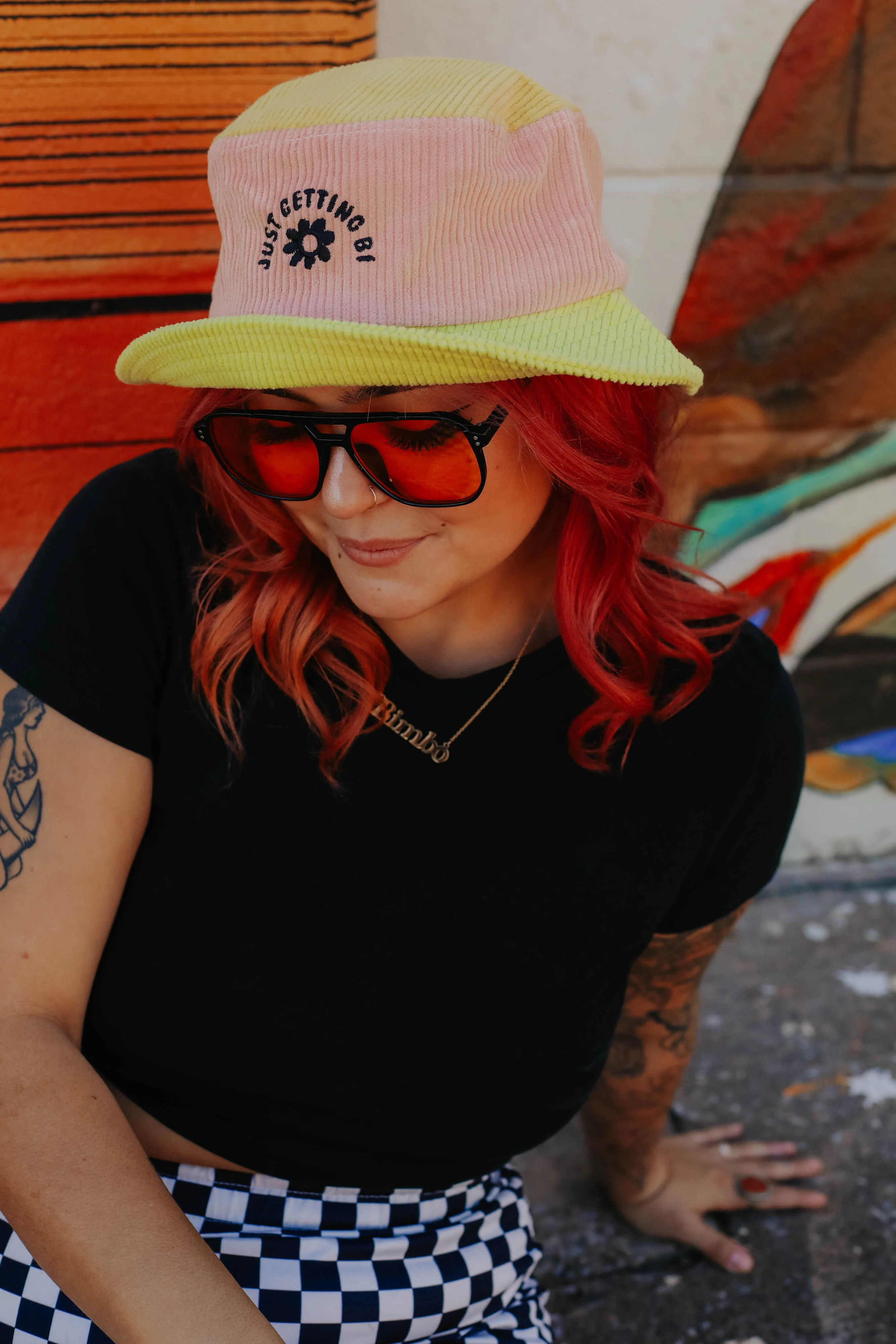 Just Getting Bi Color Block Bucket Hat - Image 3