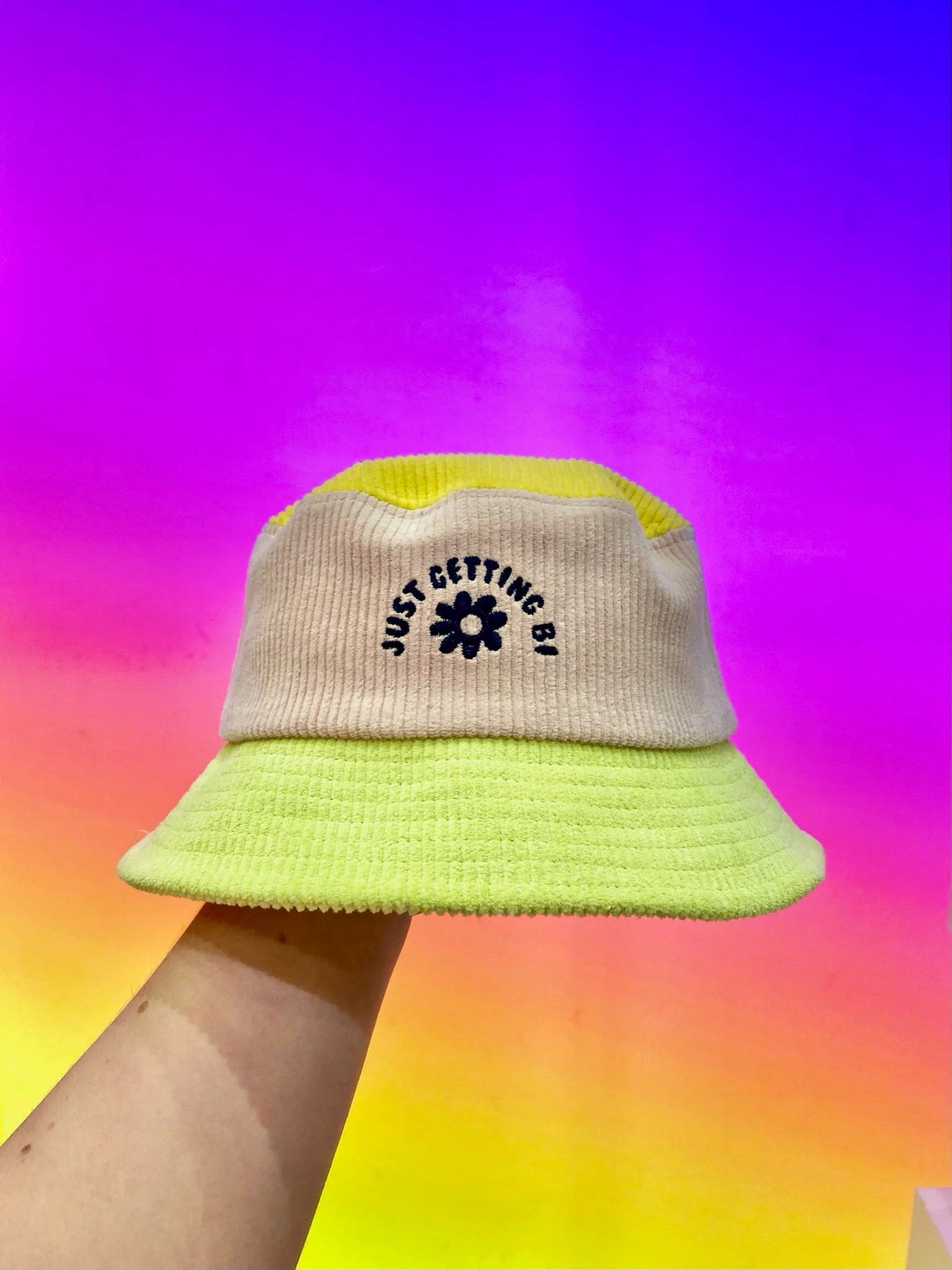 Just Getting Bi Color Block Bucket Hat - Image 6