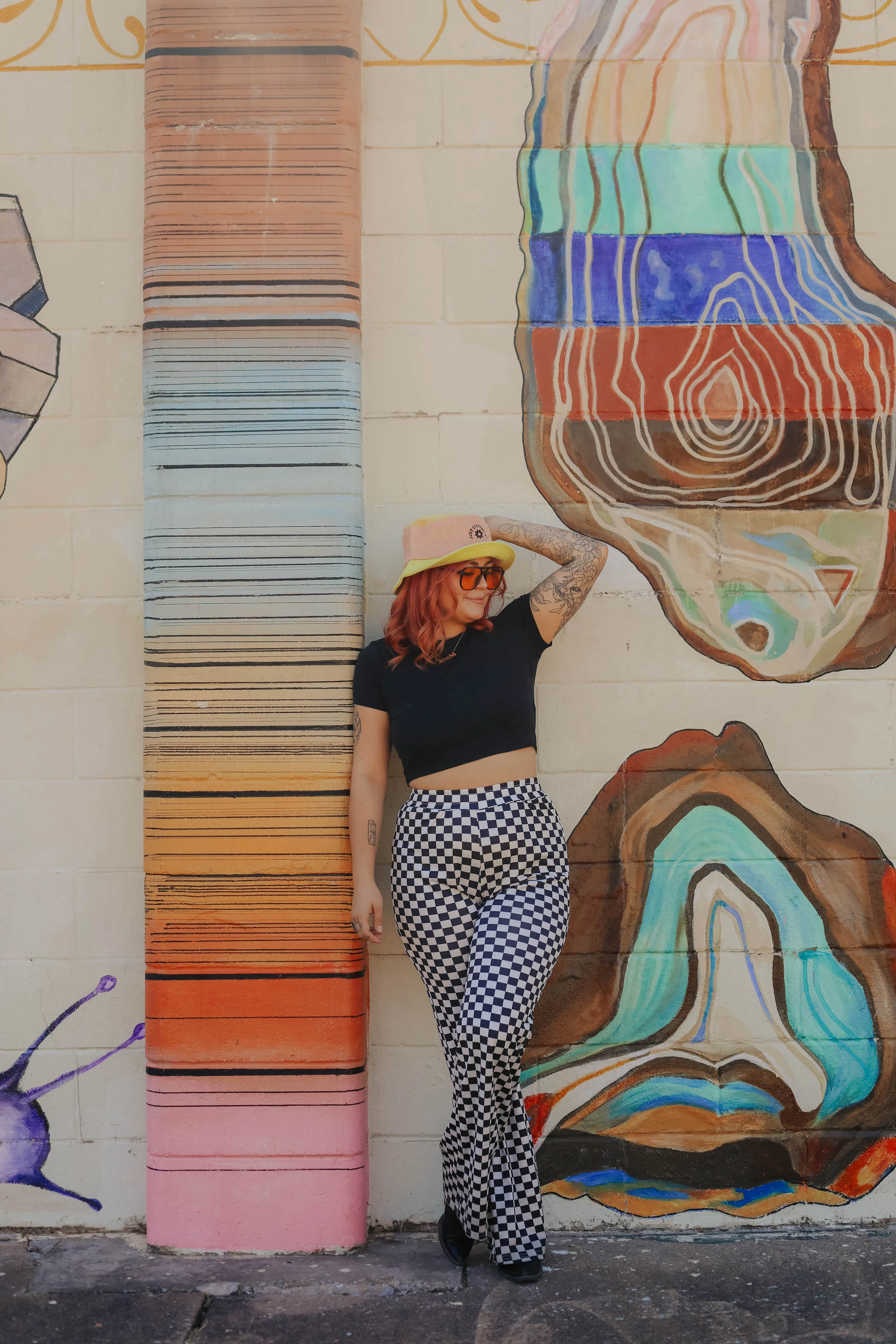 Just Getting Bi Color Block Bucket Hat - Image 8
