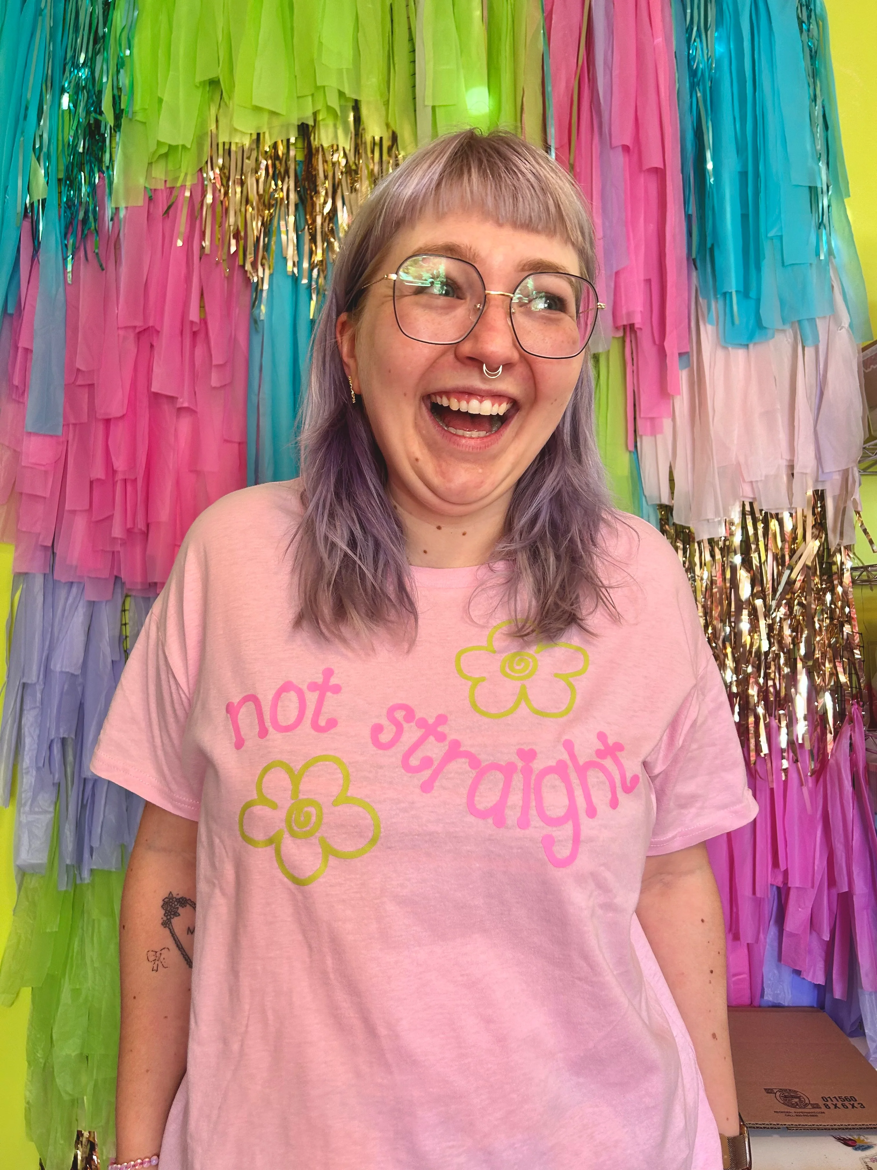 Not Straight Cropped Shirt - Image 11
