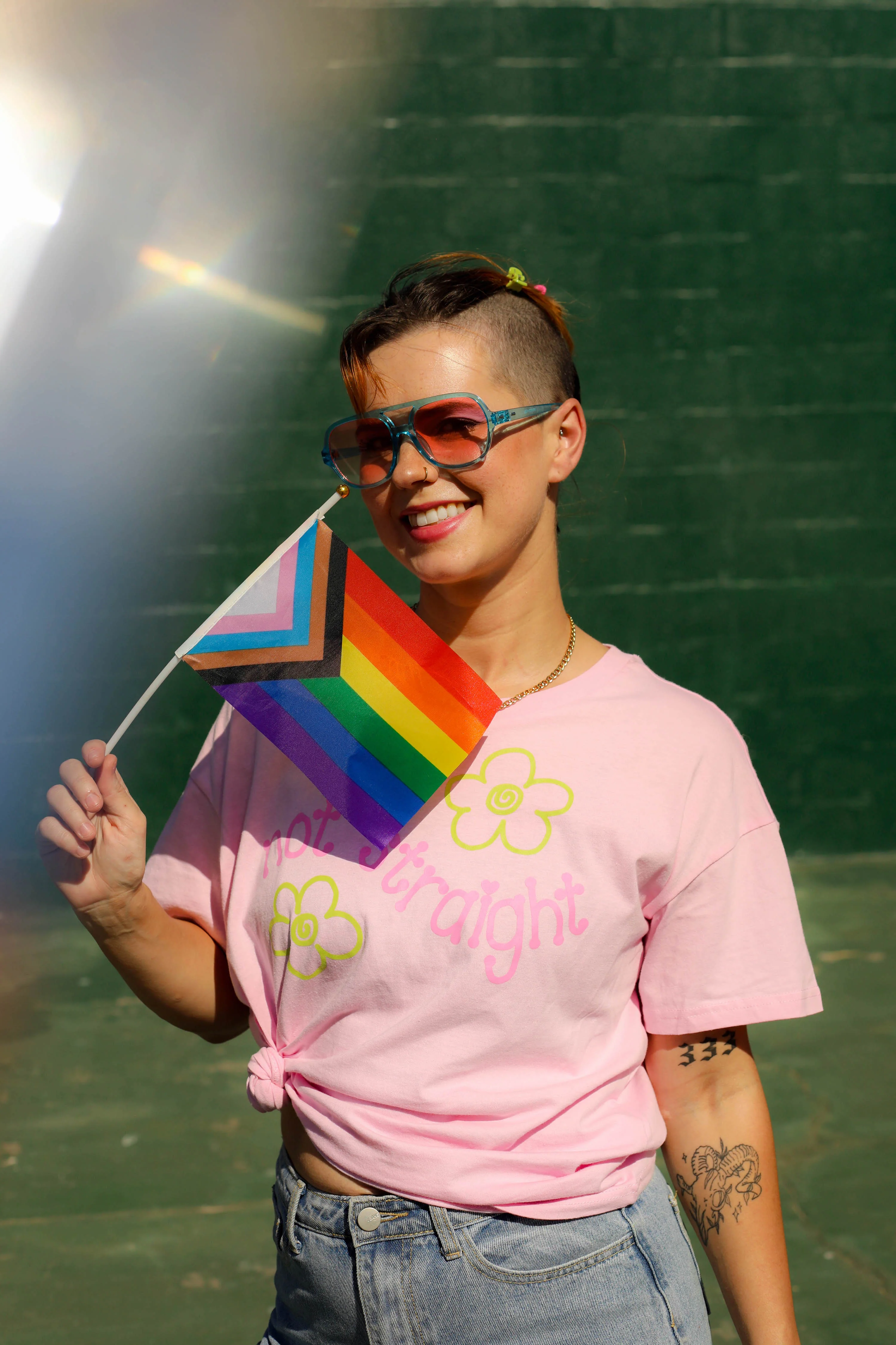 Not Straight Cropped Shirt - Image 4