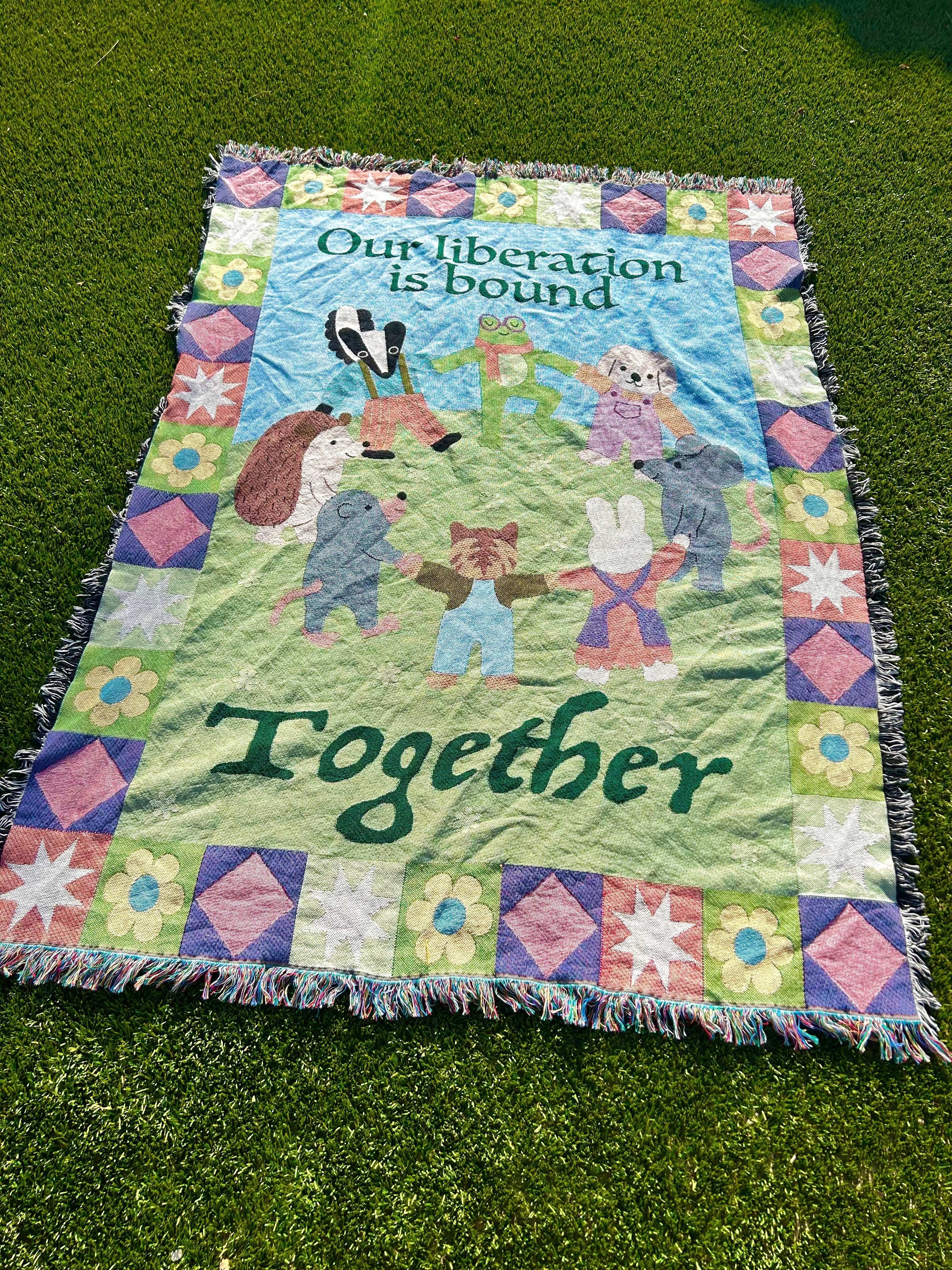 Our Liberation Is Bound Together Blanket - Image 3