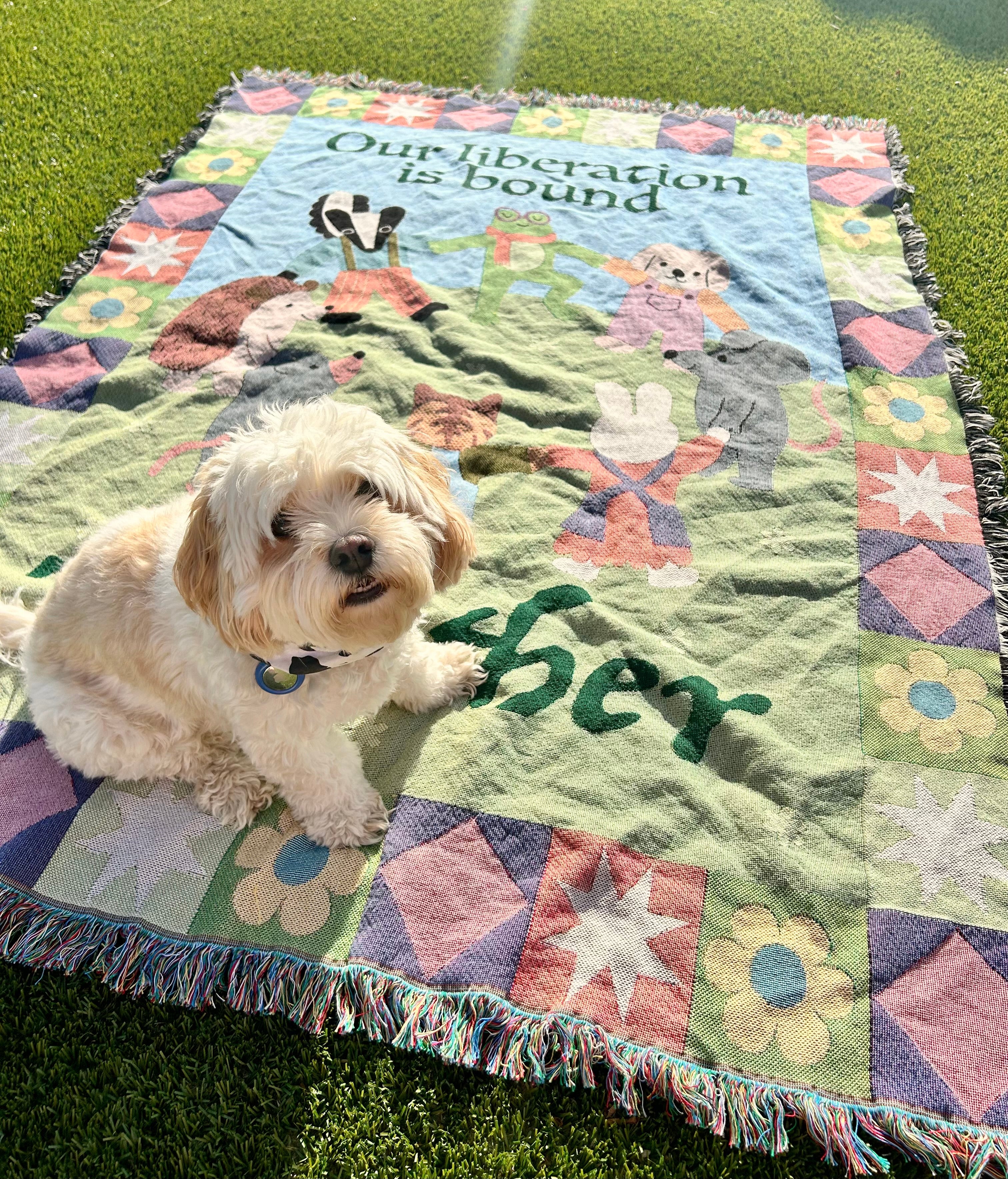Our Liberation Is Bound Together Blanket - Image 4
