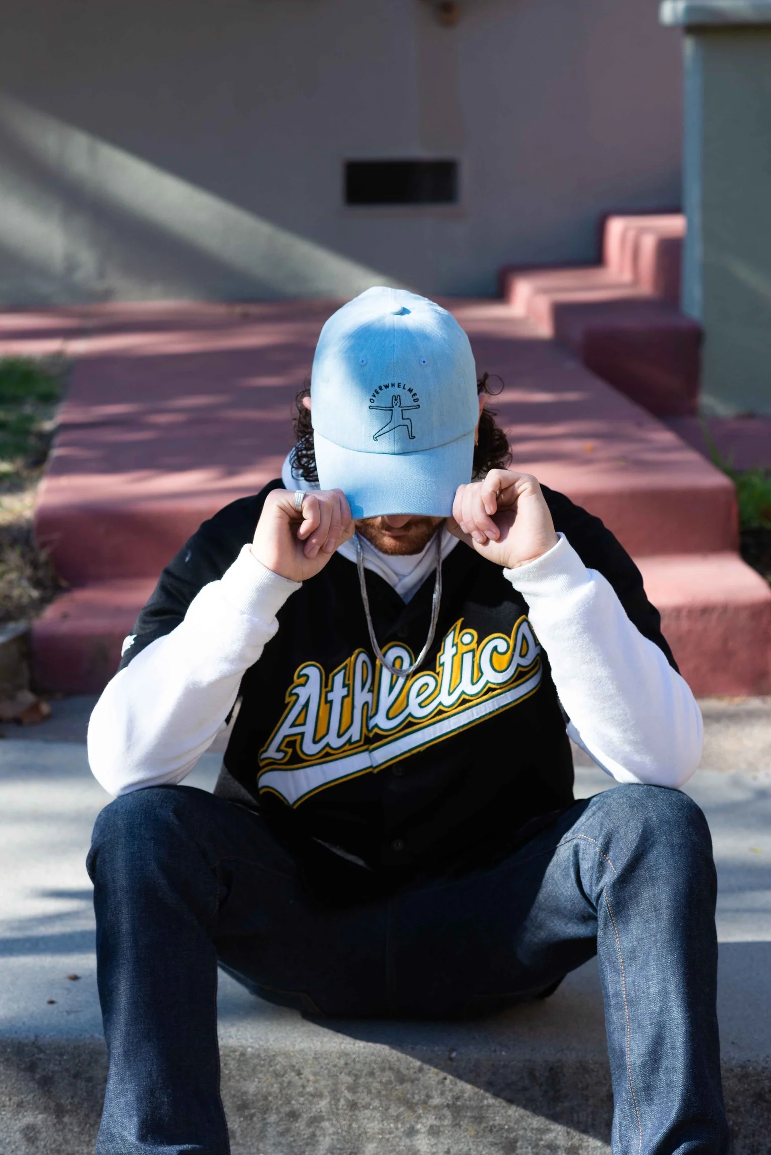 Overwhelmed Baseball Hat - Image 14