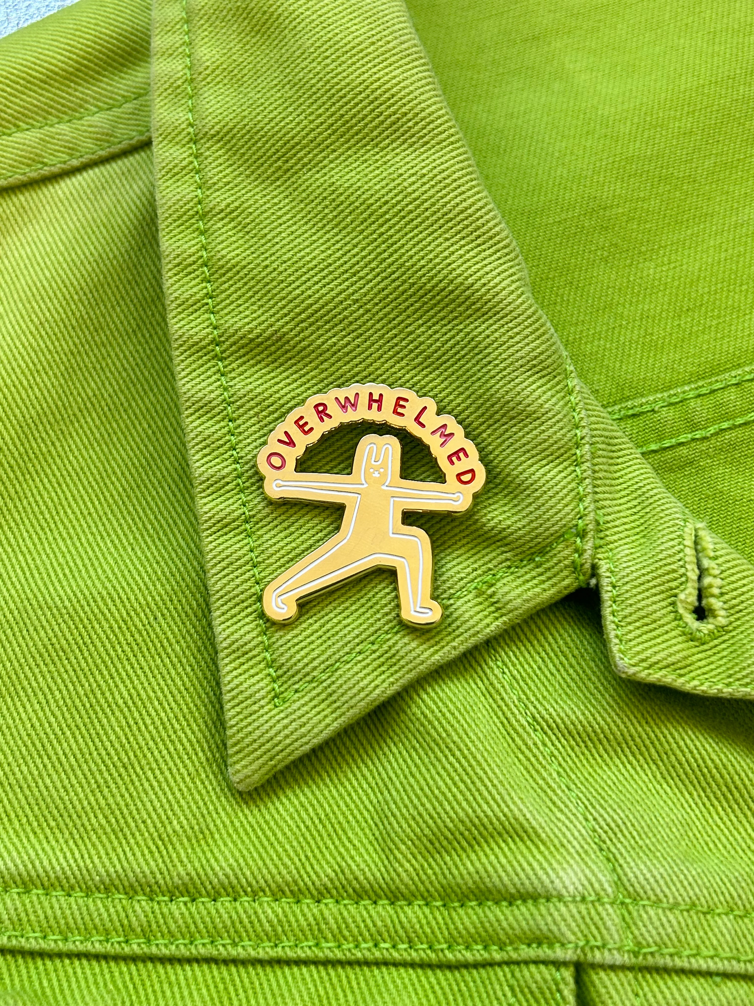 Overwhelmed Enamel Pin - Image 7