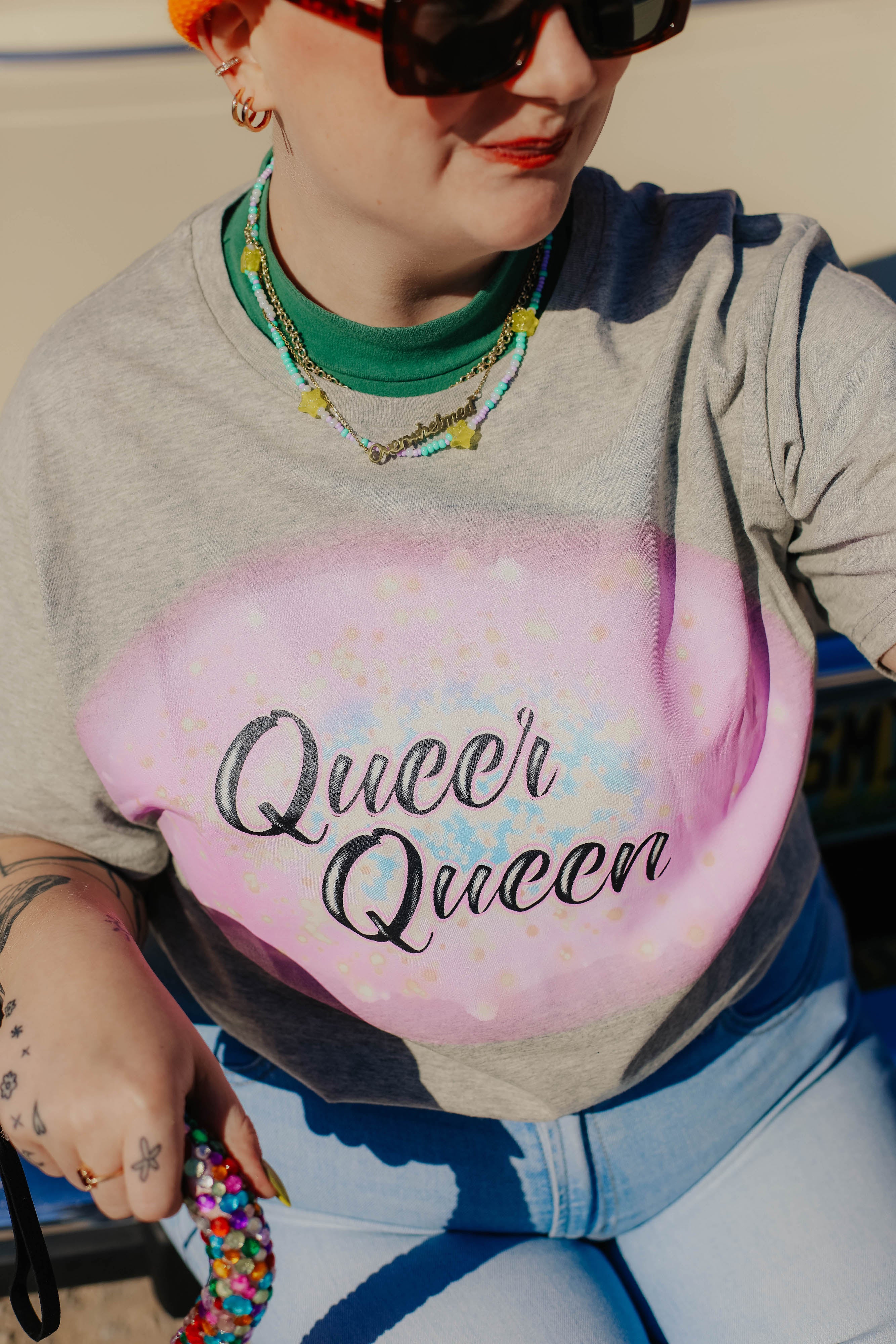 Overwhelmed Nameplate Necklace - Image 7