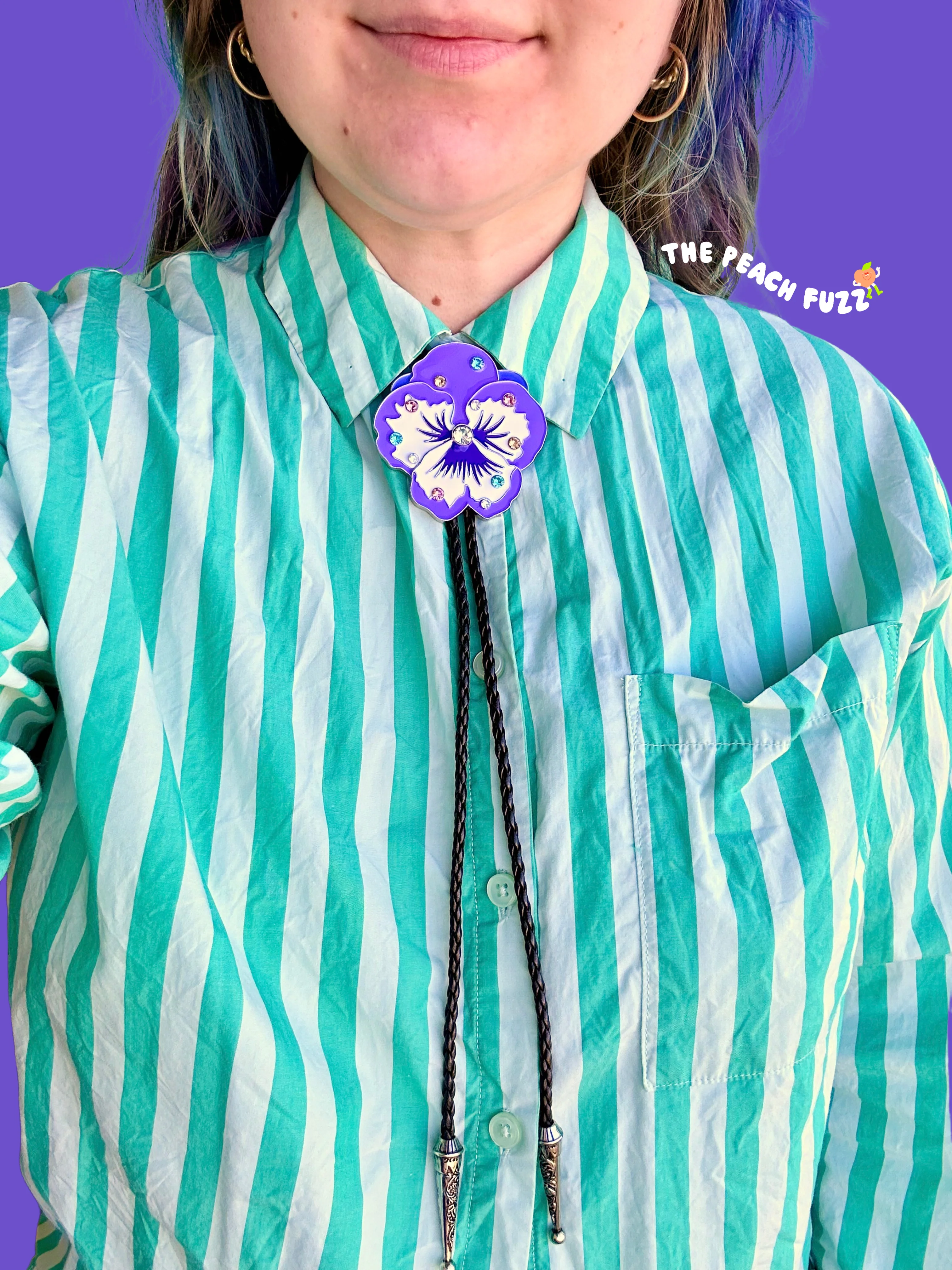 Pansy Bolo Tie - Image 3