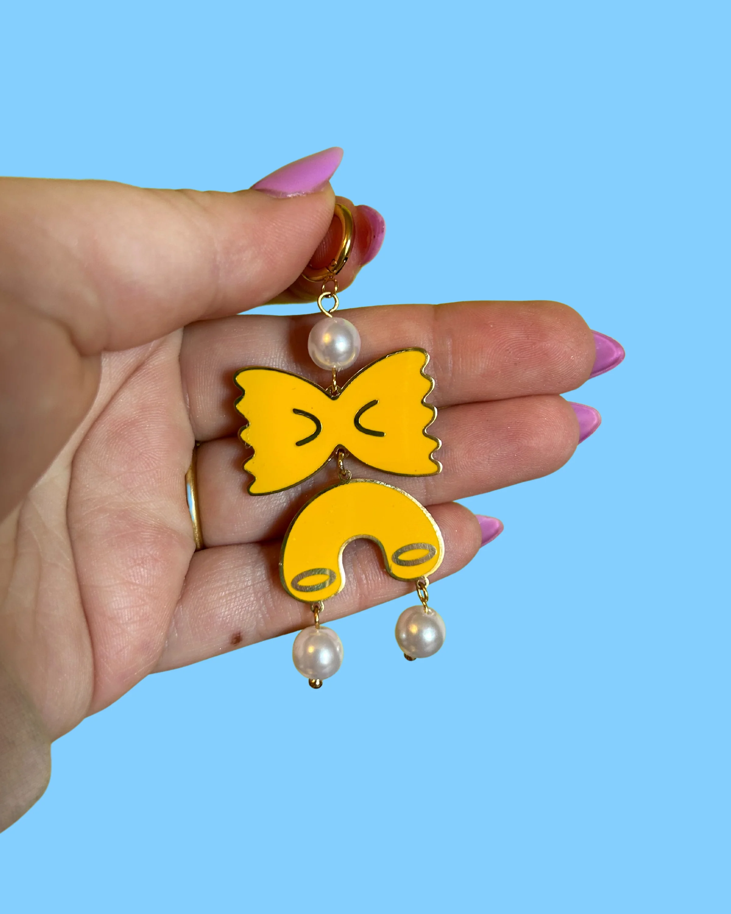 Pasta Party Dangly Earrings - Image 6