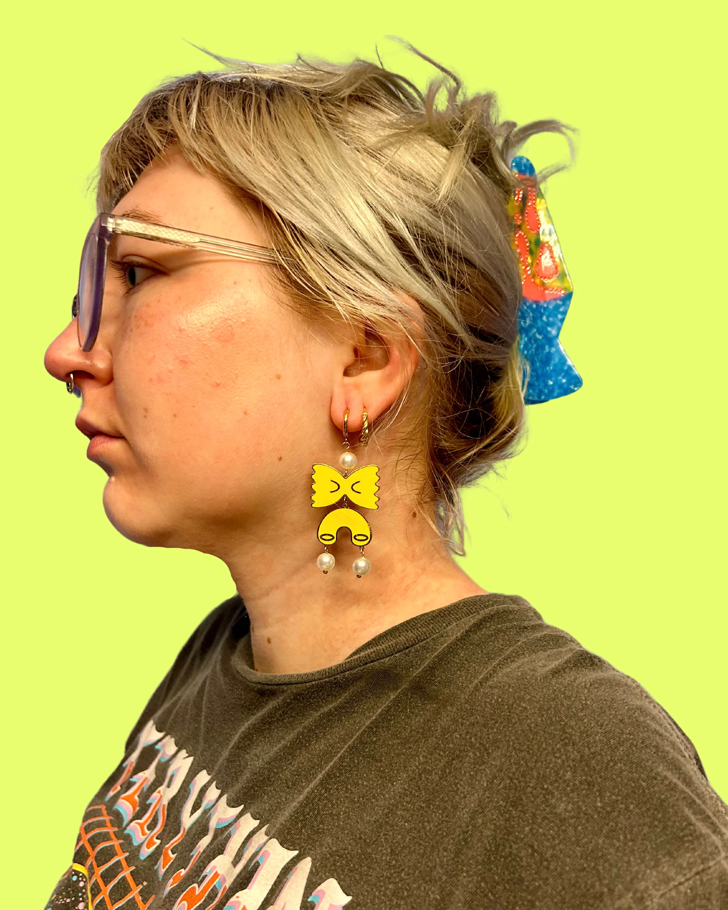 Pasta Party Dangly Earrings - Image 8