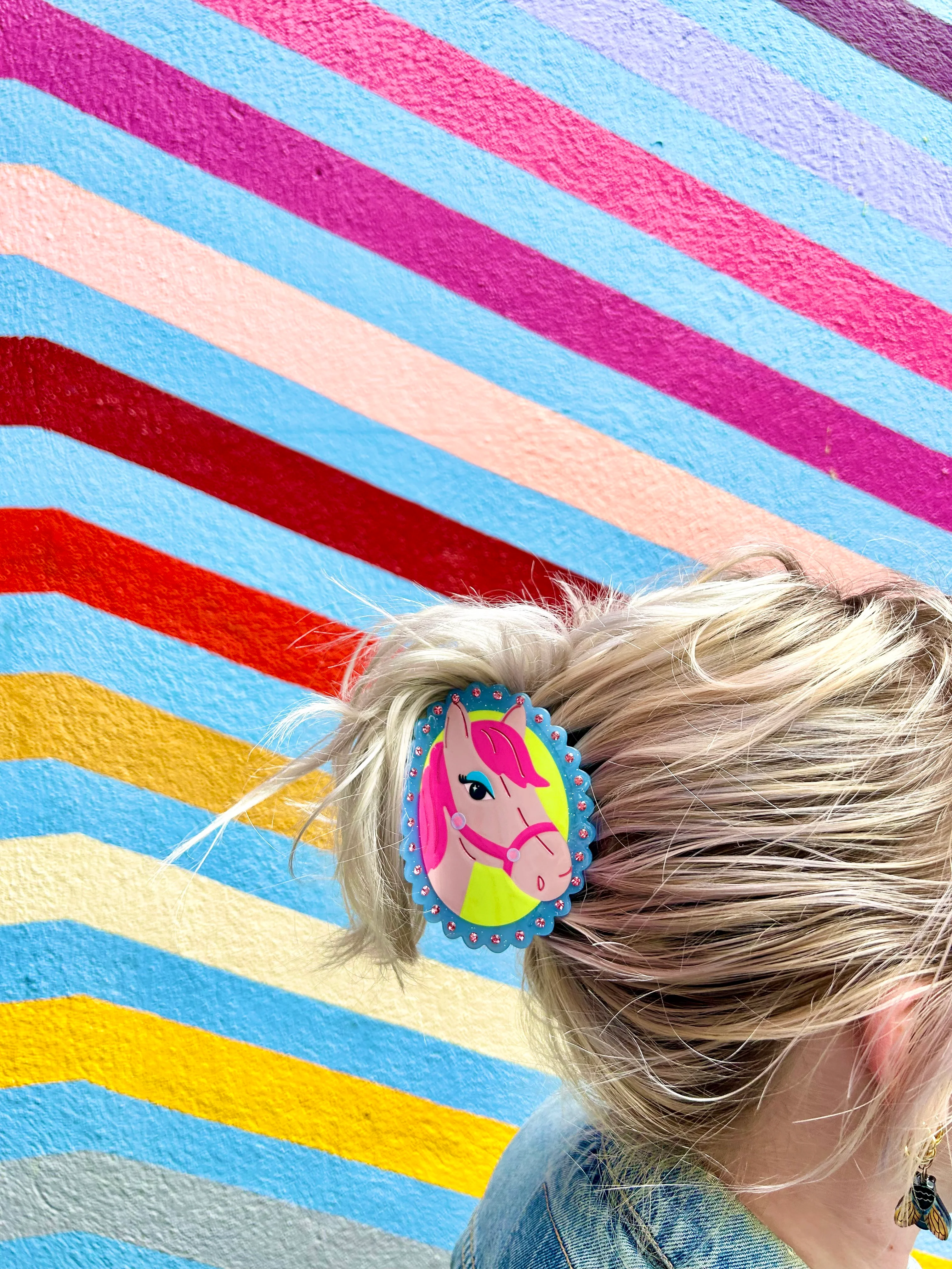 Pink Pony Hair Claw - Image 9