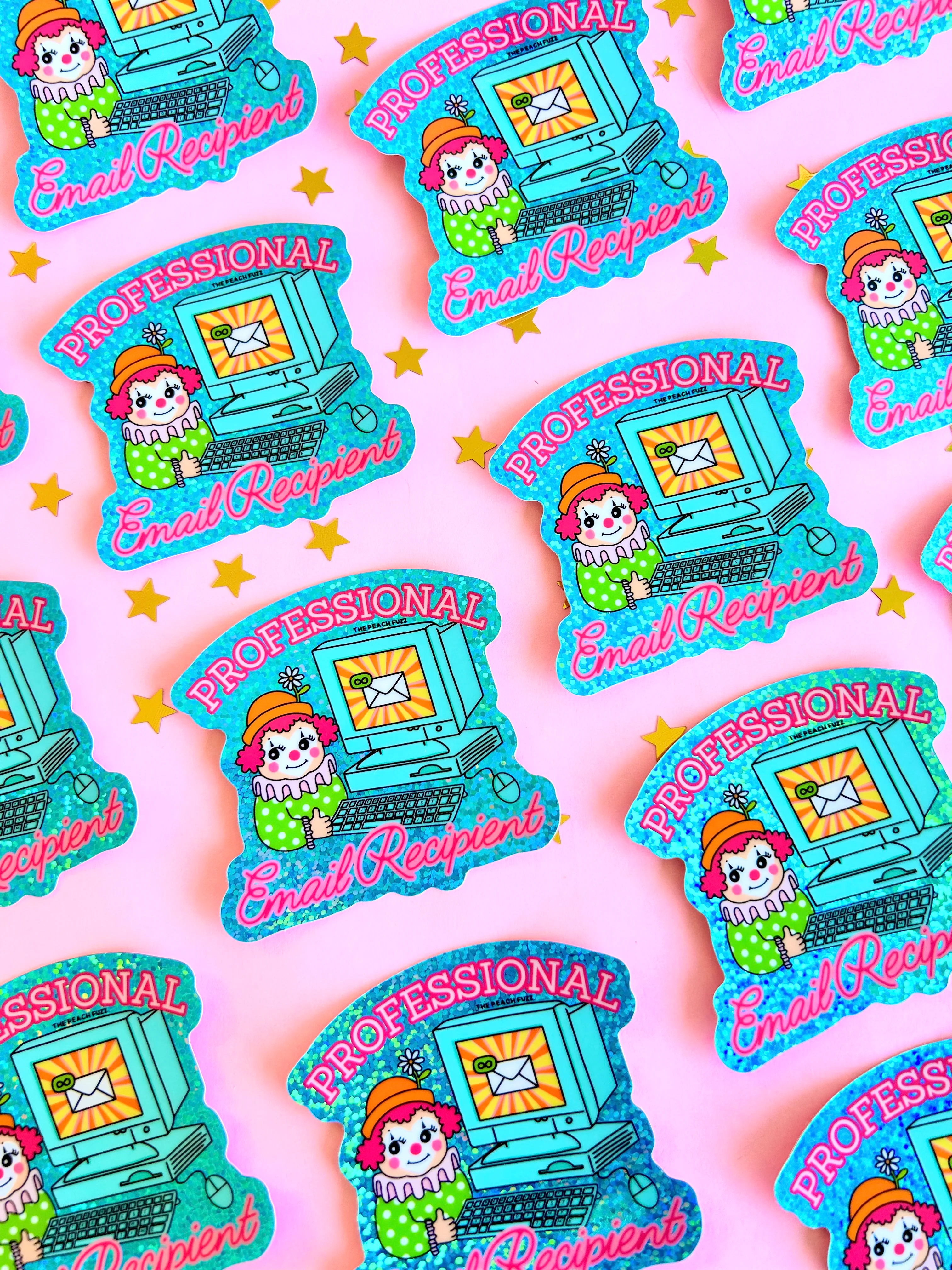 Professional Email Recipient Glitter Sticker - Image 3