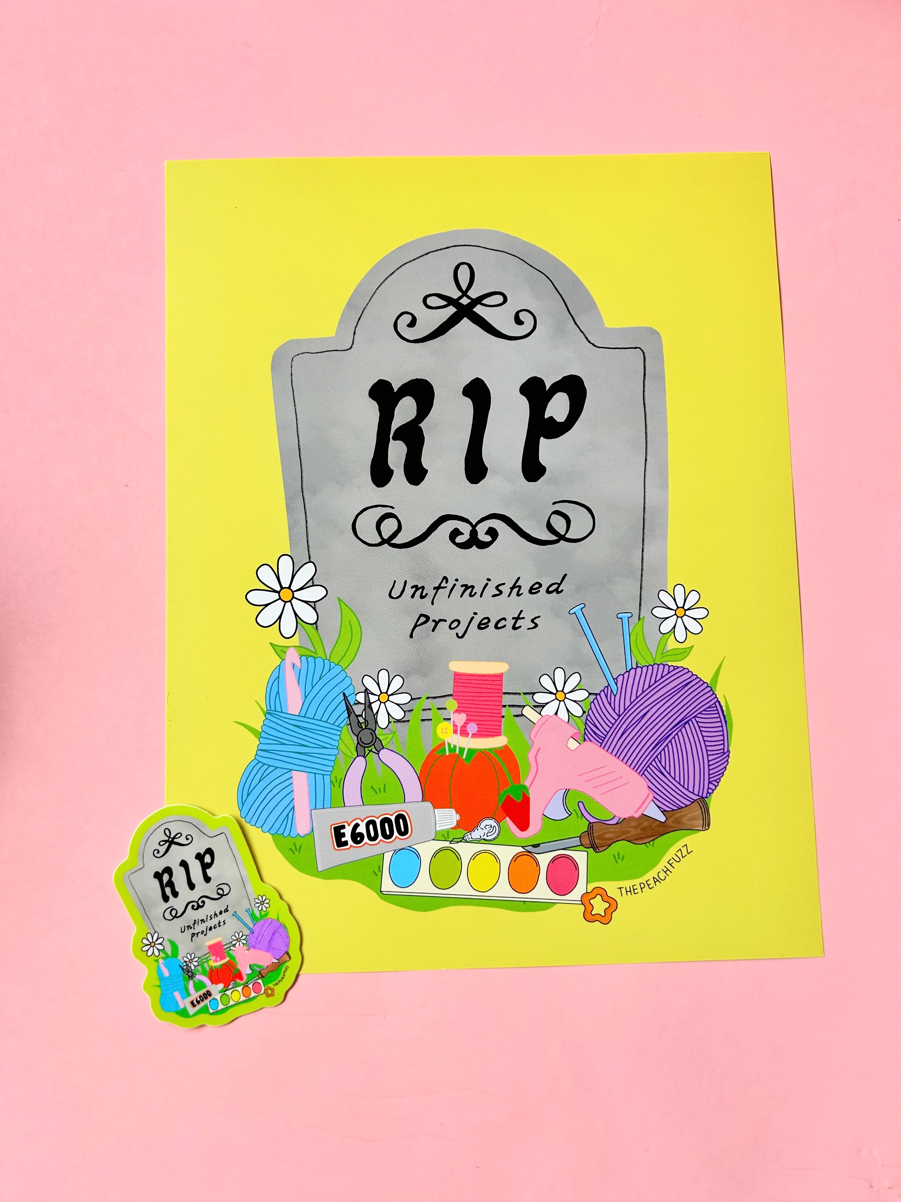R.I.P. Unfinished Projects Print - Image 4