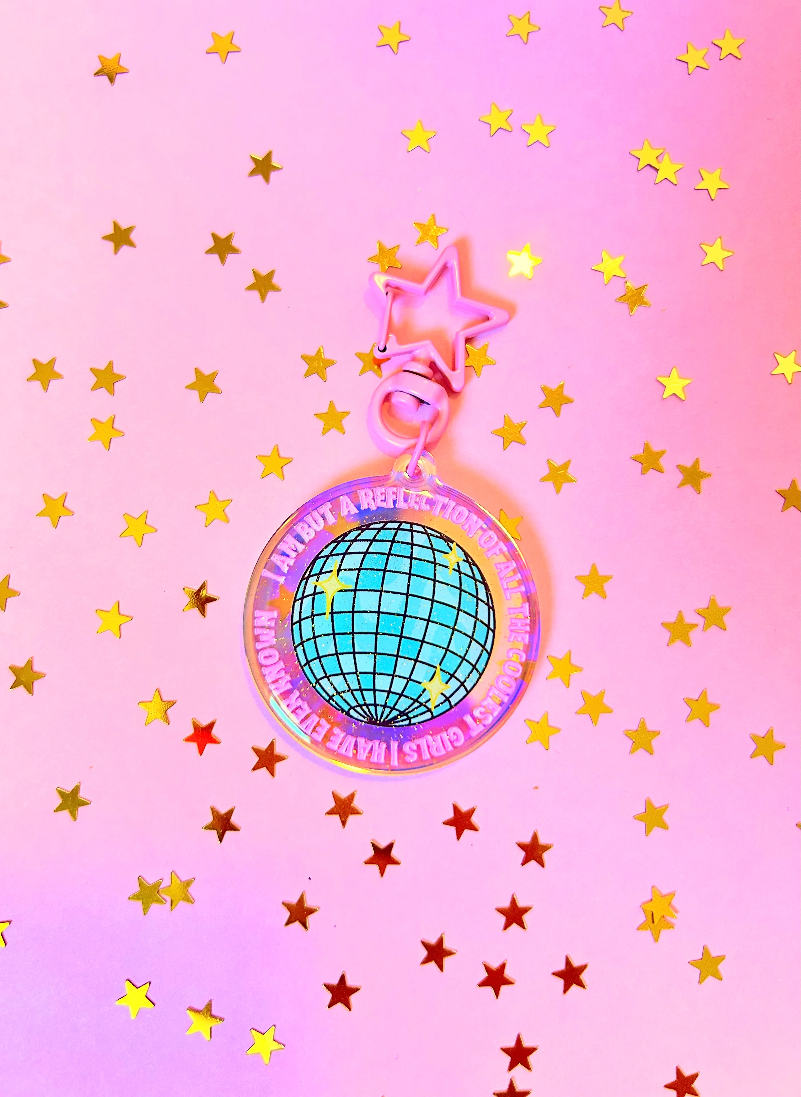 Reflection of the Coolest GIRLS I've Known Keychain - Image 2