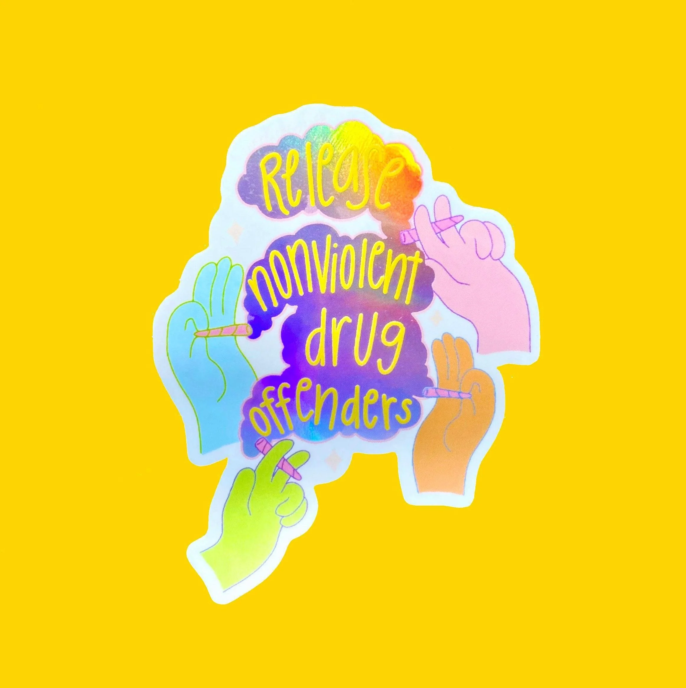 Release Nonviolent Drug Offenders Sticker - Image 2