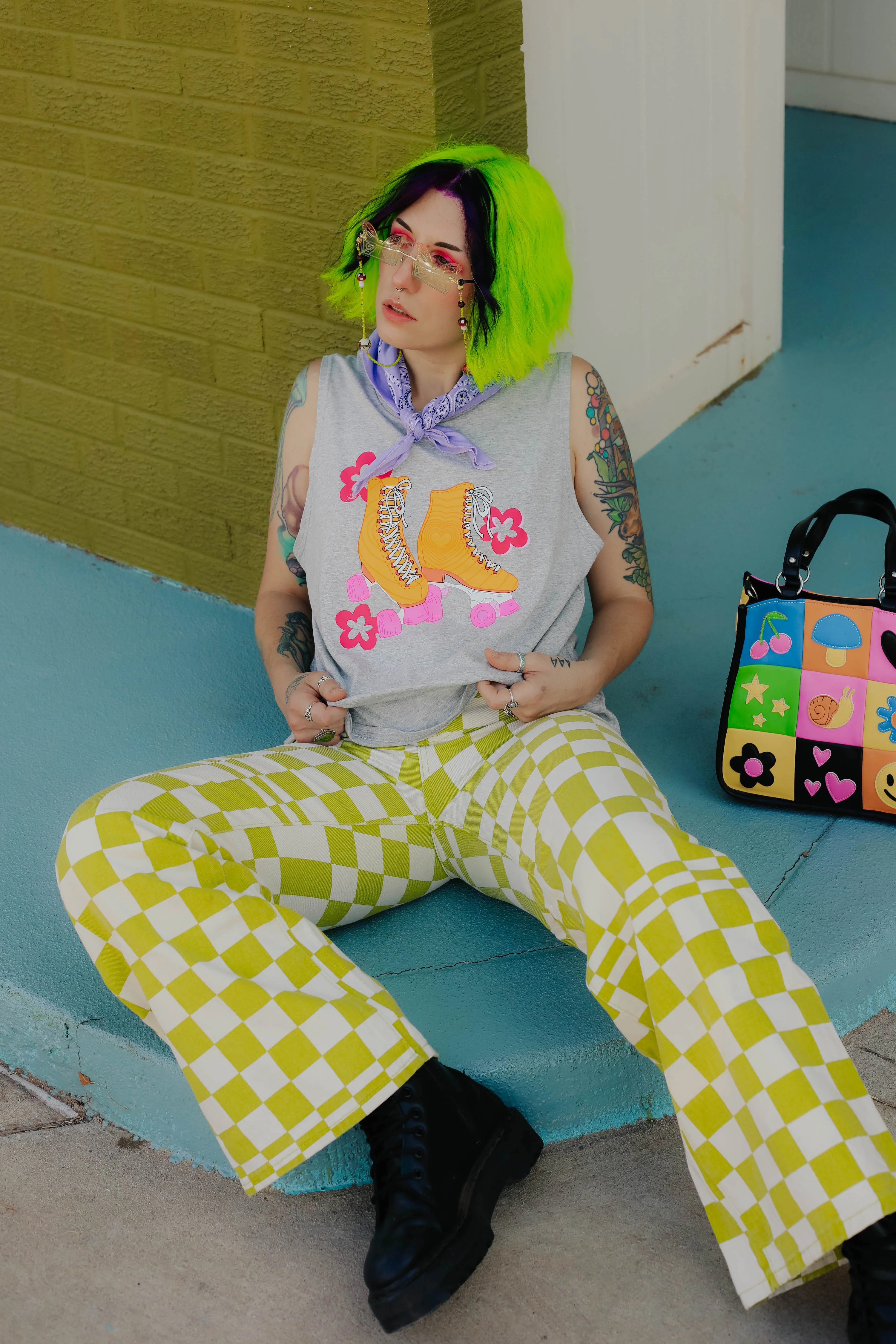 Roller Skates Tank Top Shirt - Image 3