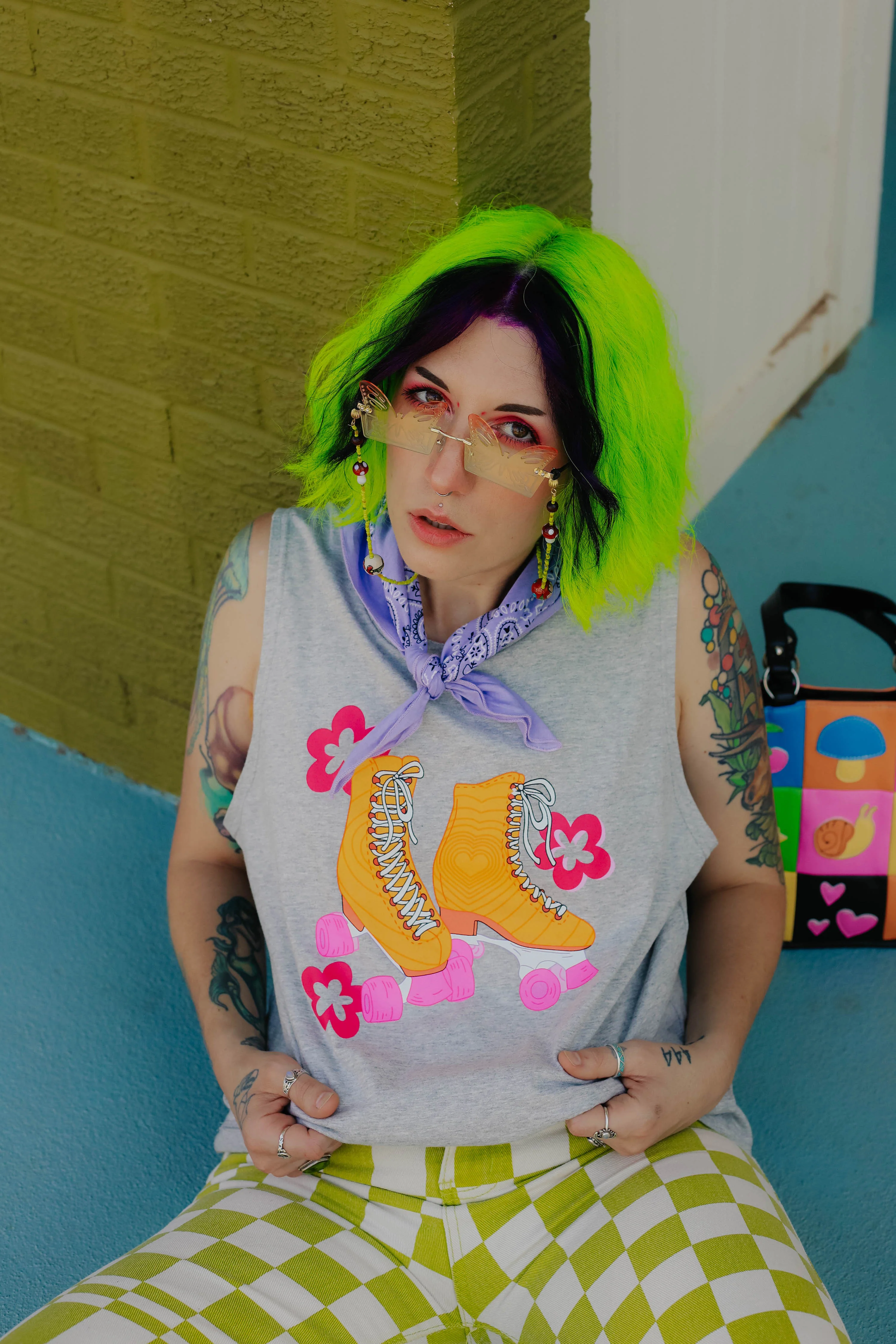 Roller Skates Tank Top Shirt - Image 4
