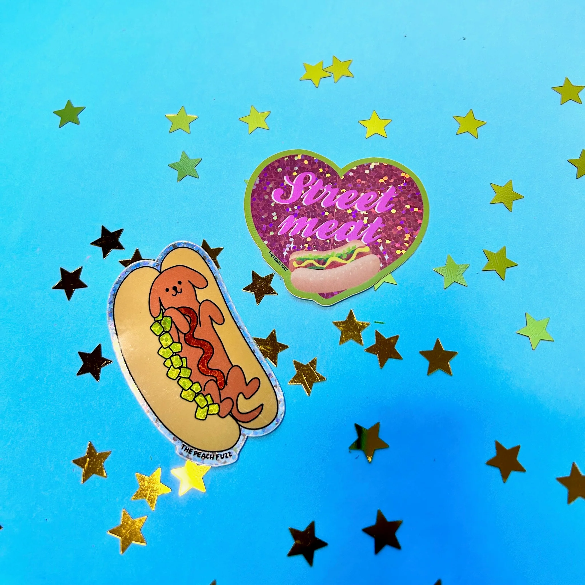 Street Meat Glitter Sticker - Image 3