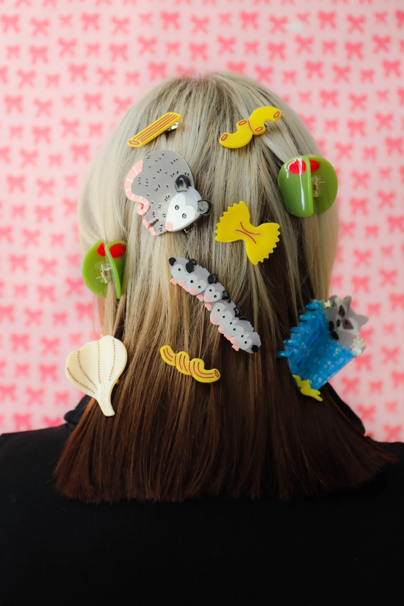 Stuffed Olive Mini Hair Claw - Image 9