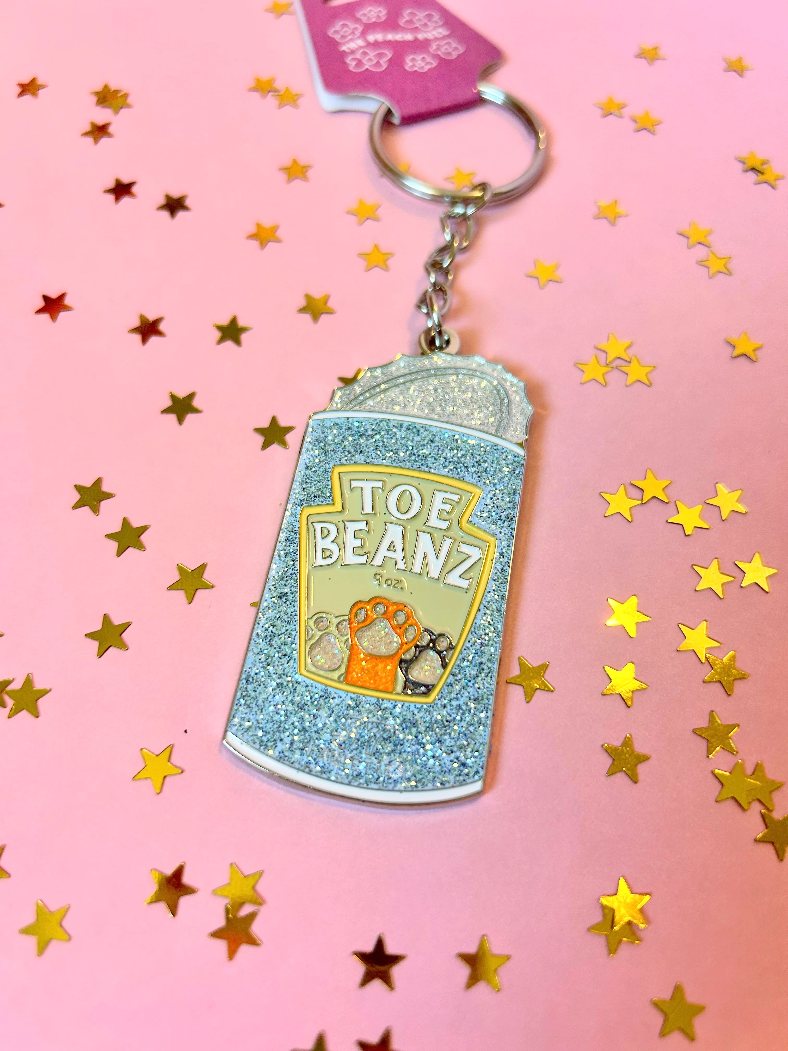 Toe Beans Glitter Keychain - Image 2