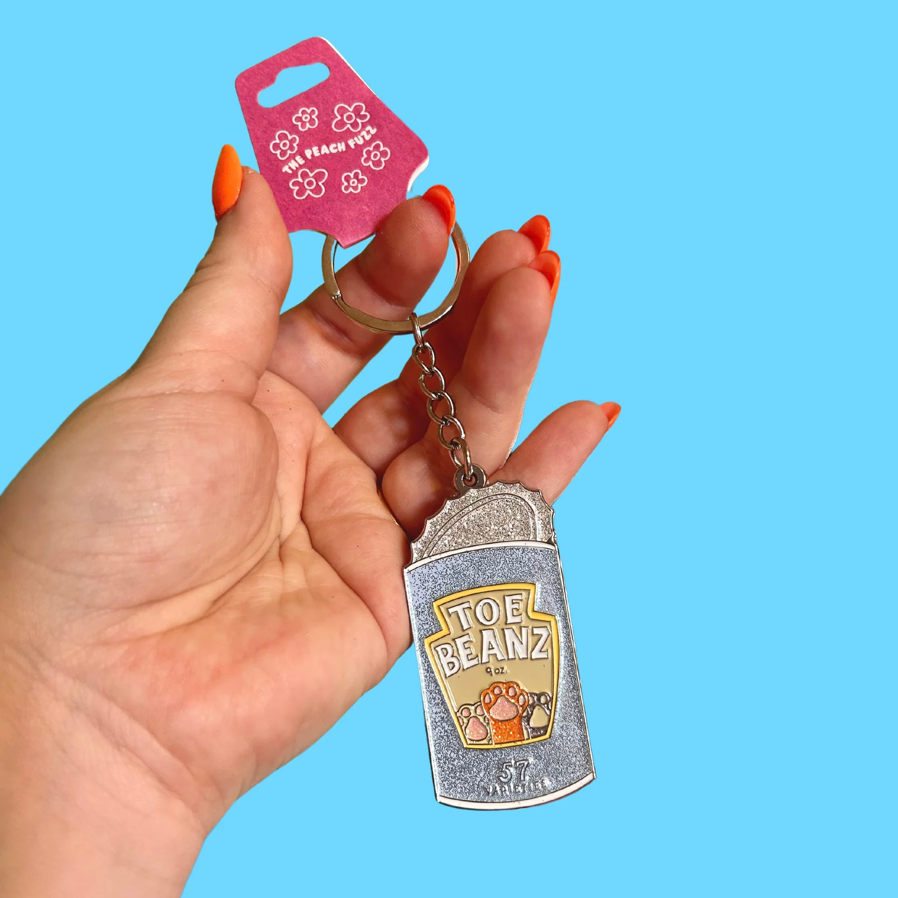Toe Beans Glitter Keychain - Image 4