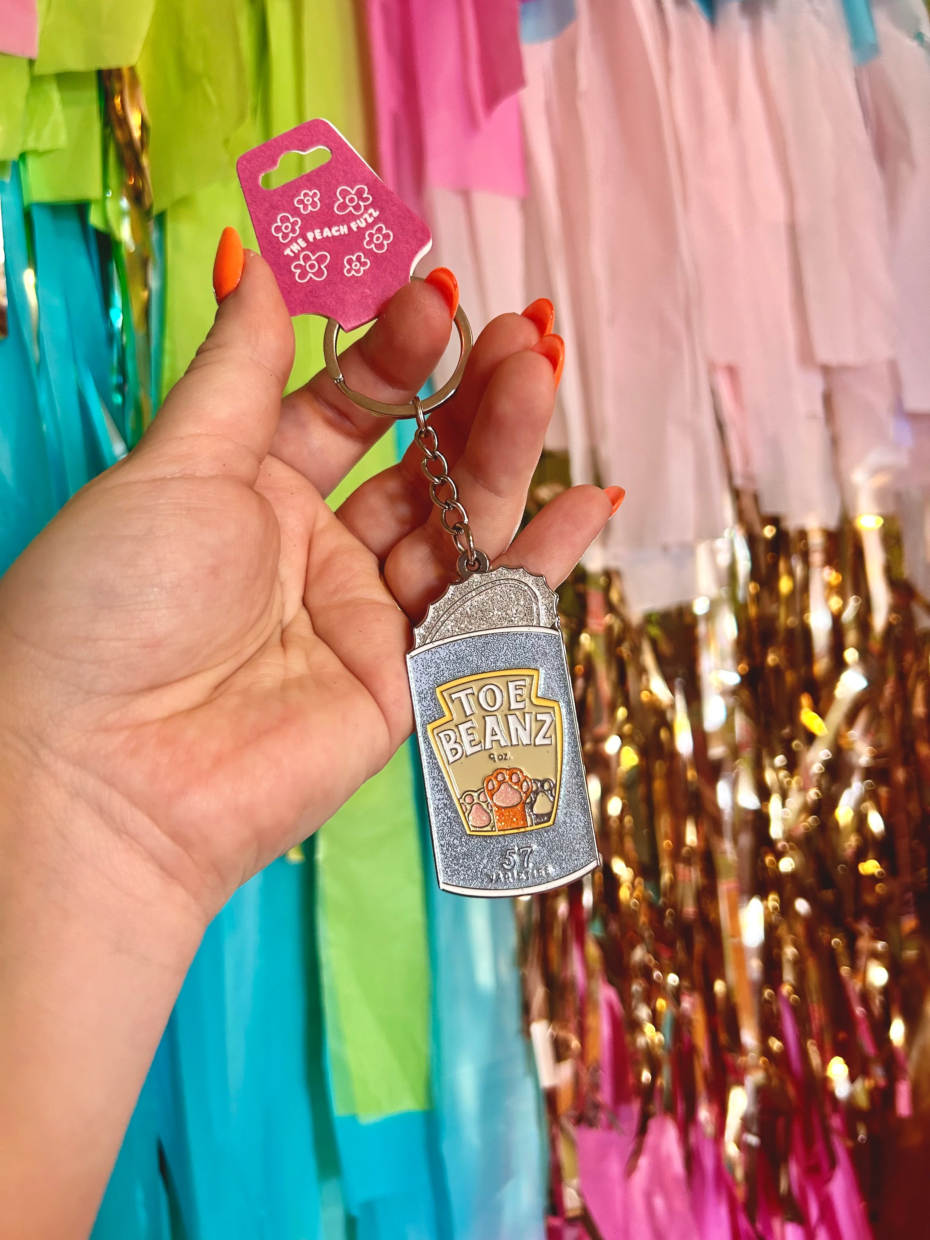Toe Beans Glitter Keychain - Image 9