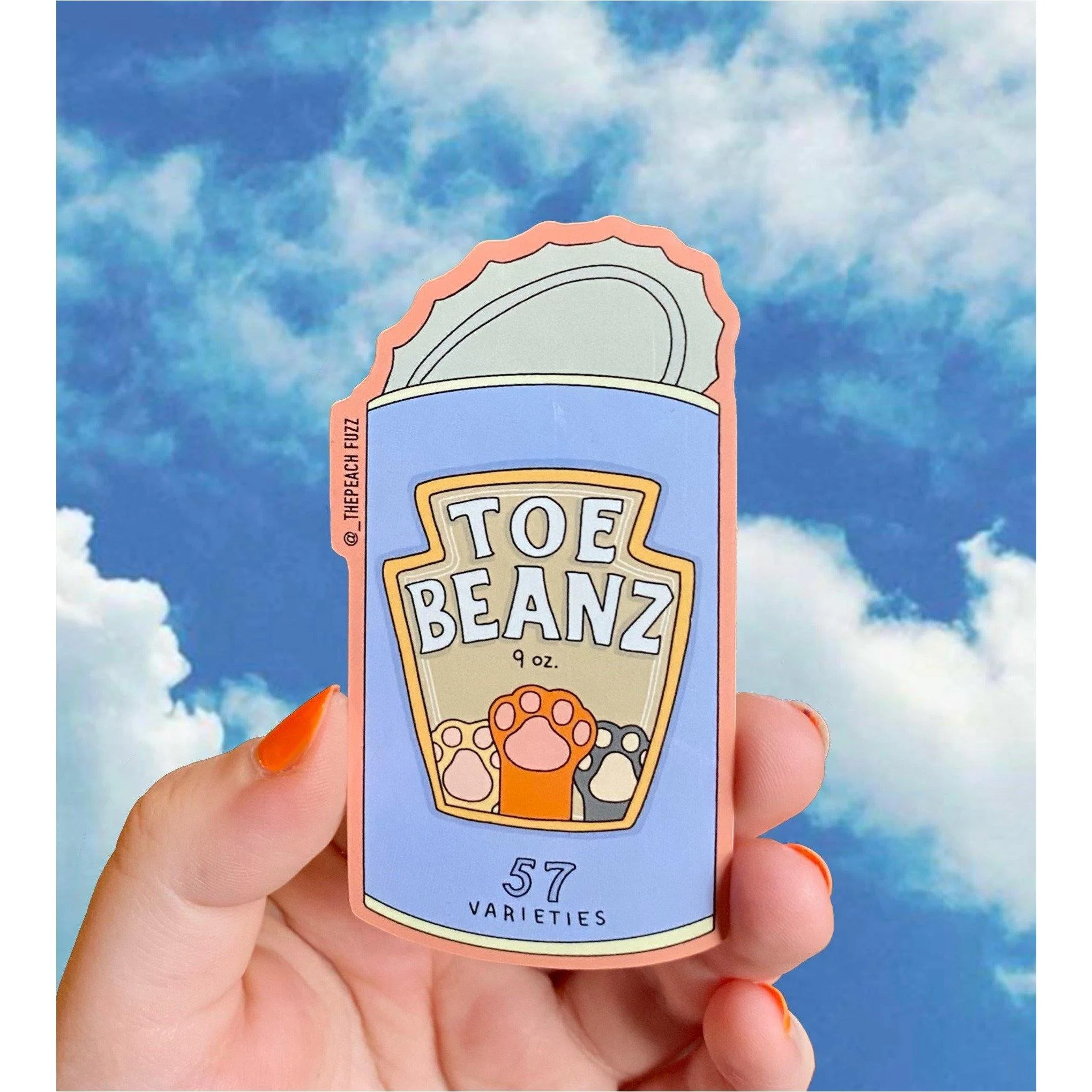 Toe Beans Sticker - Image 3