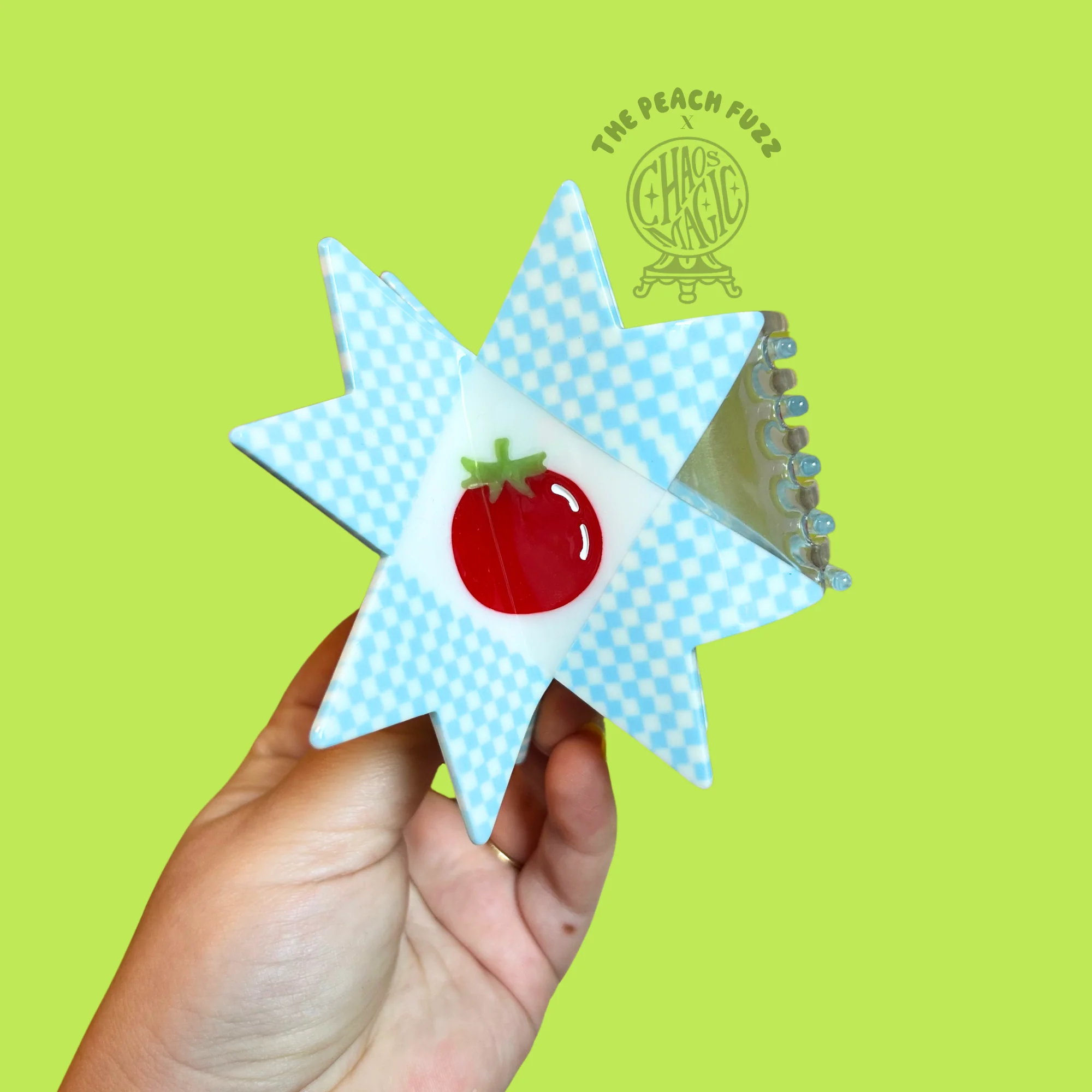 Tomato Quilt Hair Claw  TPF x Chaos Magic Studio - Image 10