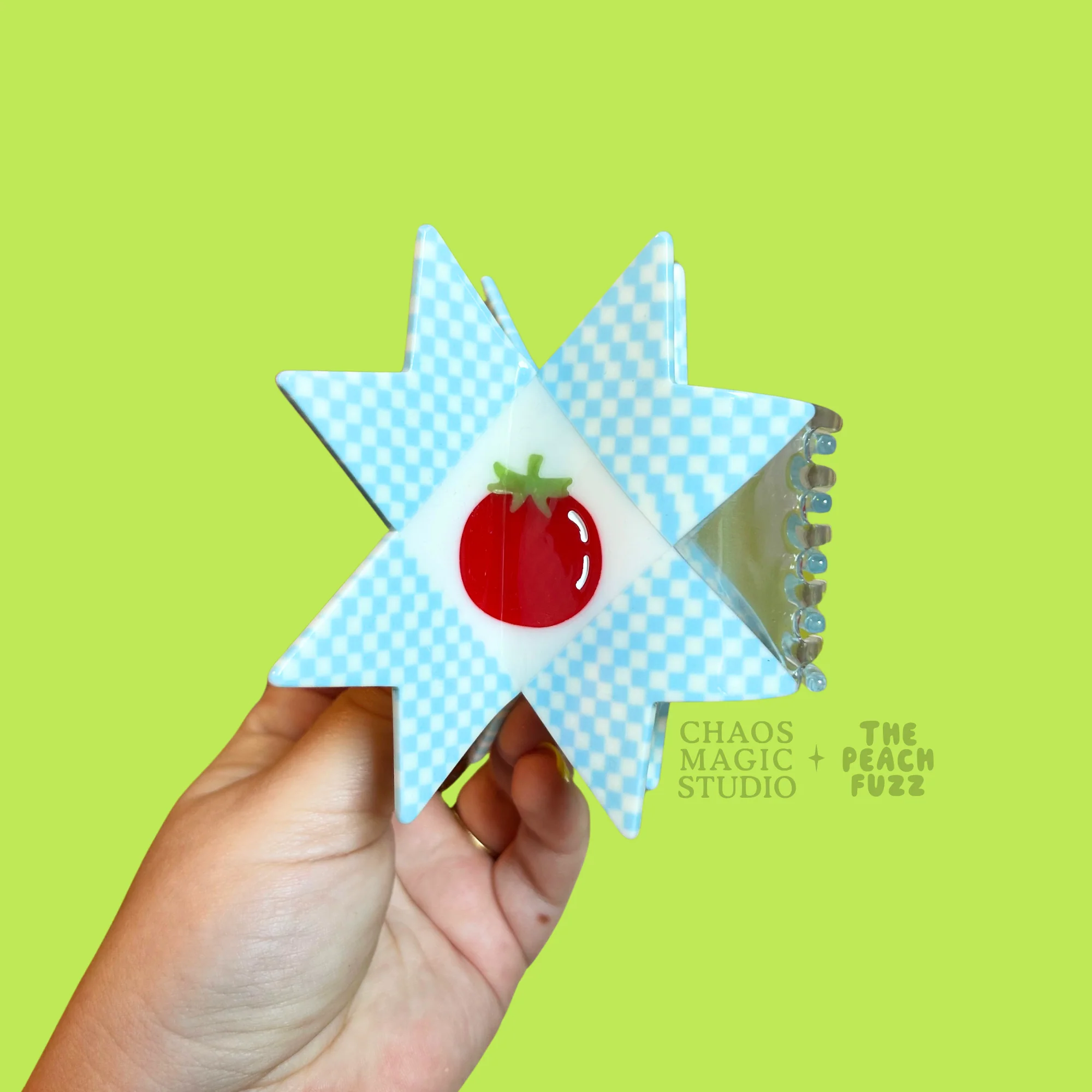 Tomato Quilt Hair Claw  TPF x Chaos Magic Studio - Image 11