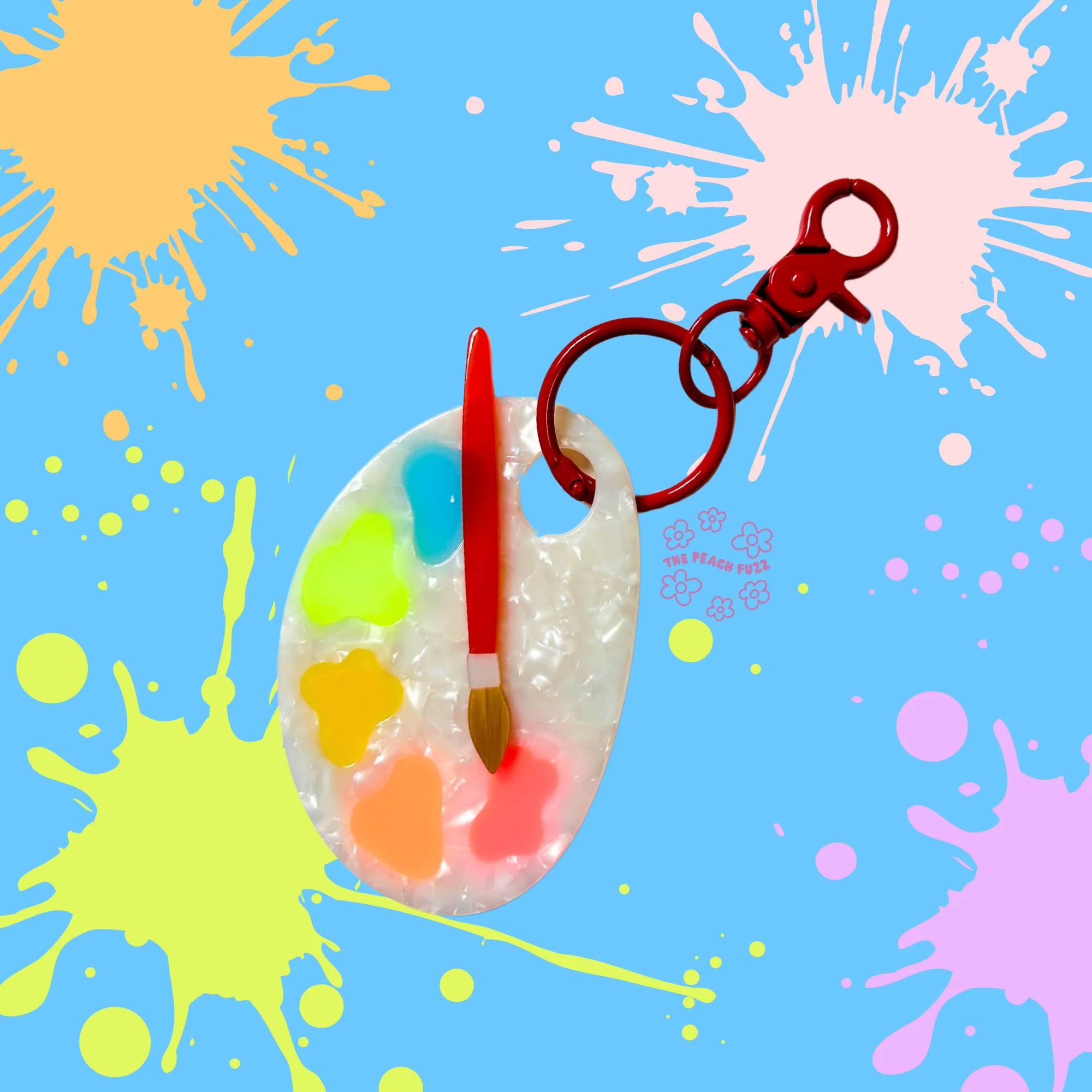 Paint Palette Bag Charm - Image 2
